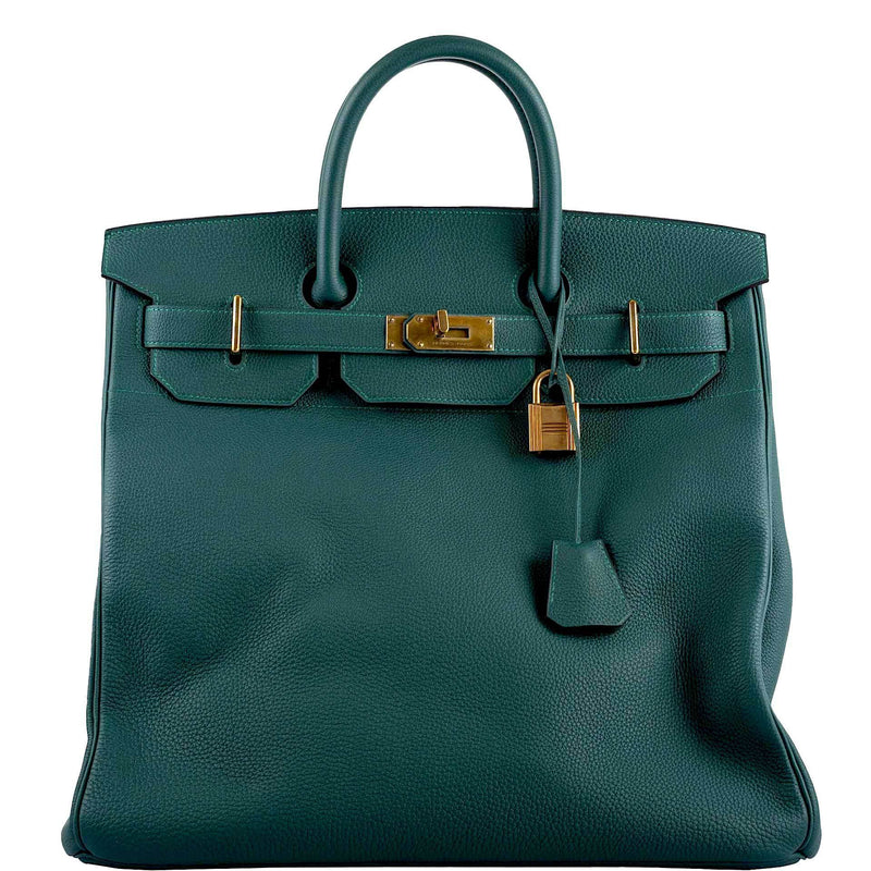 Hermès HAC Birkin 40 Malachite Togo with Gold Hardware 2 Hermès HAC Birkin 40 Malachite Togo with Gold Hardware - Image 2