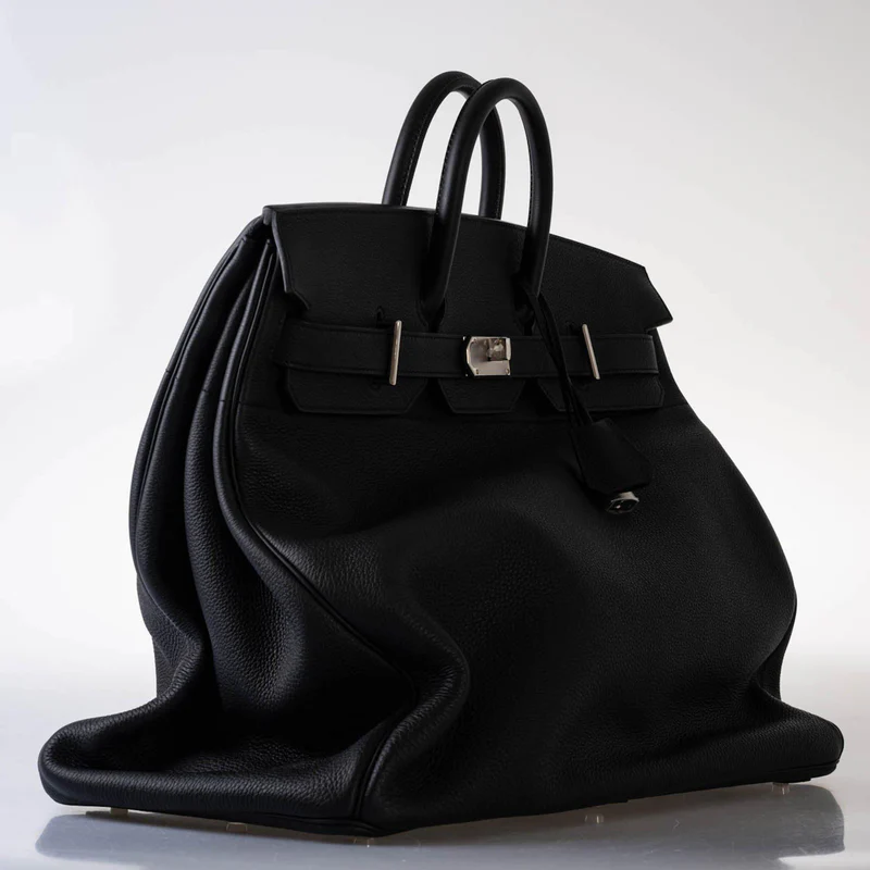 Hermès HAC Birkin 50 Voyager Black Togo leather Palladium Hardware 4 Hermès HAC Birkin 50 Voyager Black Togo leather Palladium Hardware - Image 4