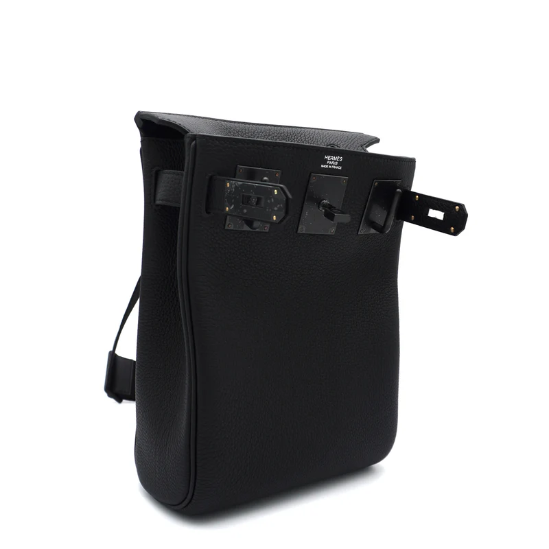 Hermès HAC à Dos PM So Black Togo with Black Hardware 2 Hermès HAC à Dos PM So Black Togo with Black Hardware - Image 2