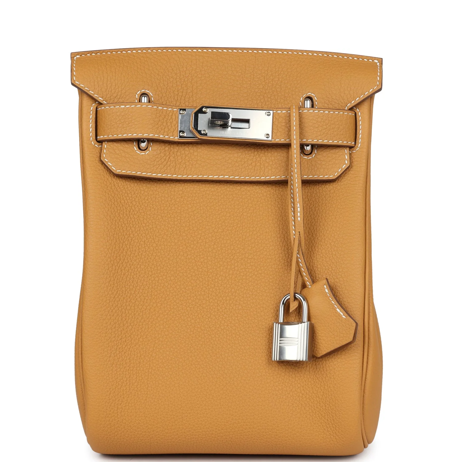 Hermès Hac A Dos PM Naturel Sable Togo Palladium Hardware 1 Hermès Hac A Dos PM Naturel Sable Togo Palladium Hardware