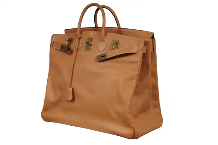 Hermes Haut à Courroies HAC 50 Birkin Courchevel Gold Hardware Tan Duffle 3 Hermes Haut à Courroies HAC 50 Birkin Courchevel Gold Hardware Tan Duffle - Image 3