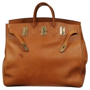Hermes Haut à Courroies Hac 50 Birkin Natural Tan Brass Hardware Travel (2)