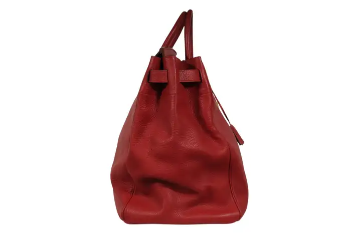 Hermes Haut à Courroies Hac 50 Birkin Red Gold Hardware Travel Bag 2 Hermes Haut à Courroies Hac 50 Birkin Red Gold Hardware Travel Bag - Image 2