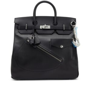Limited Edition Black Volupto Rock HAC Birkin 40 Palladium Hardware (2)