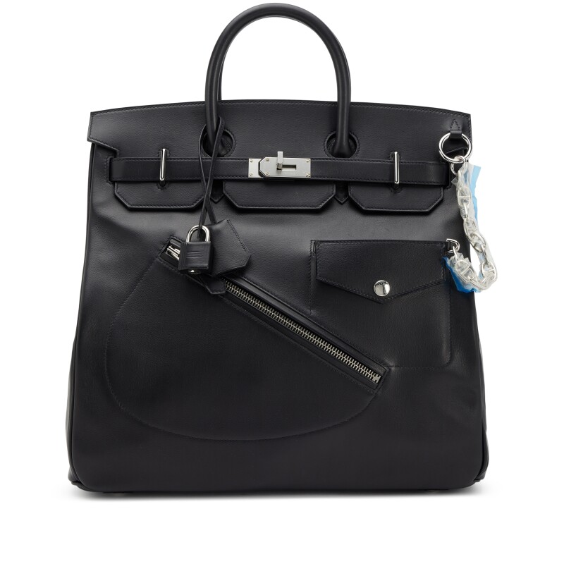 Limited Edition Black Volupto Rock HAC Birkin 40 Palladium Hardware 1 Limited Edition Black Volupto Rock HAC Birkin 40 Palladium Hardware (2)