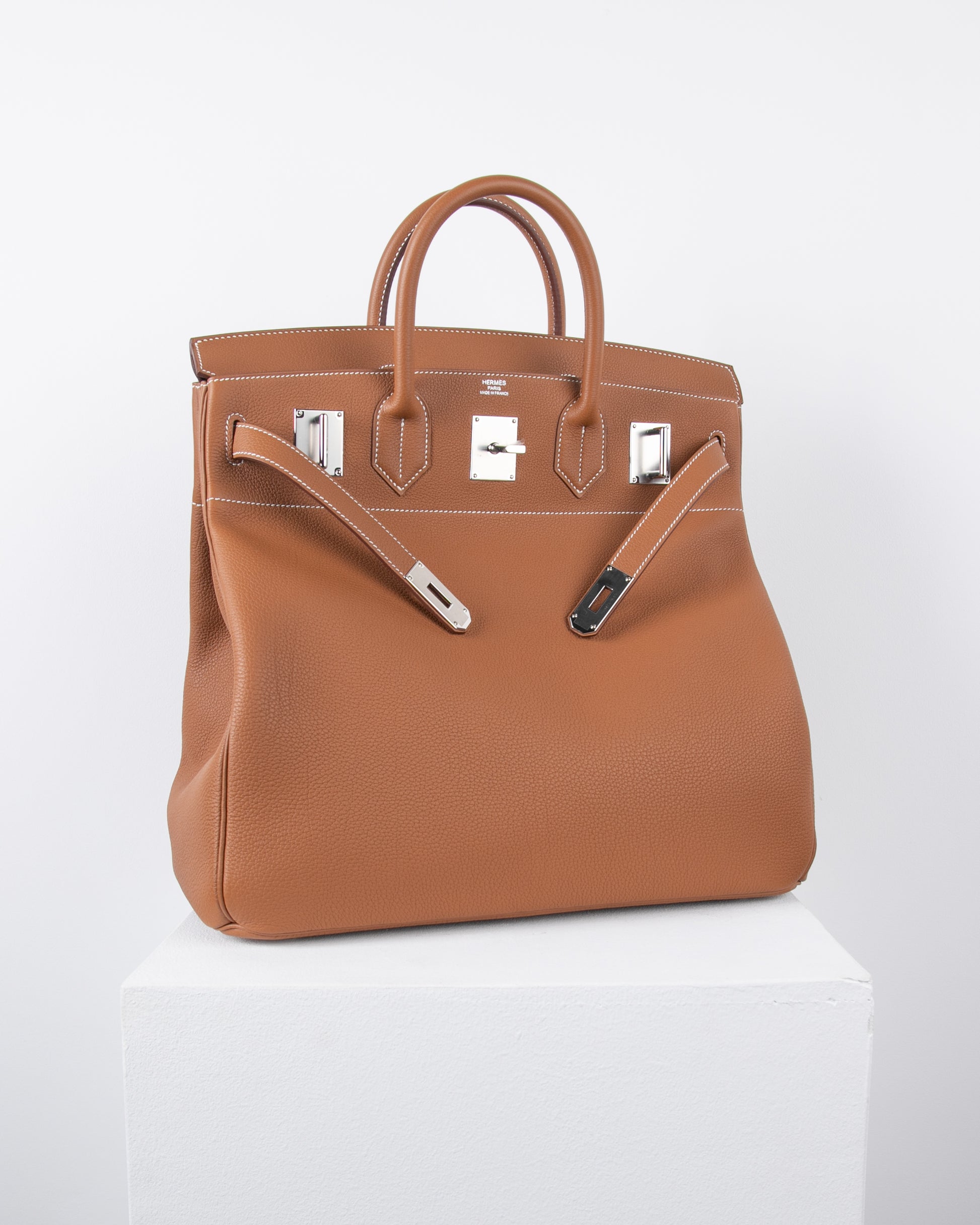 HAC Birkin 40 in Gold Togo with Palladium Hardware 4 HAC Birkin 40 in Gold Togo with Palladium Hardware - Image 4