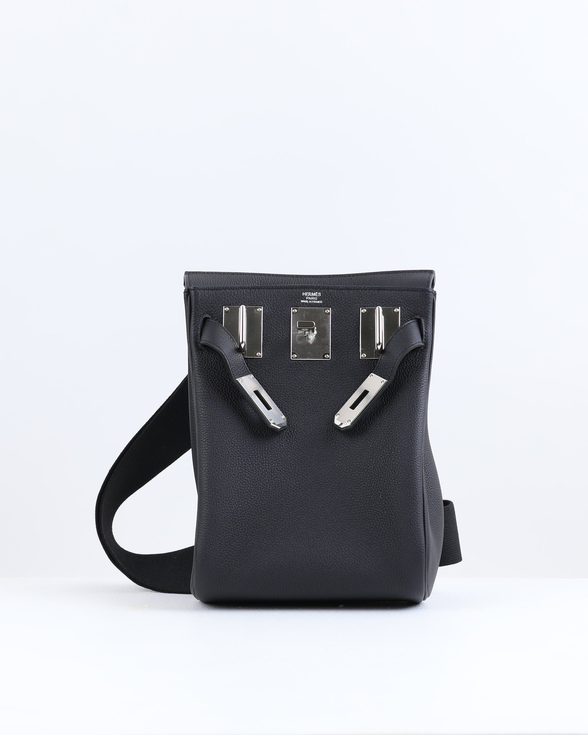 Hac a Dos PM Backpack Black in Togo Leather with Palladium Hardware 5 Hac a Dos PM Backpack Black in Togo Leather with Palladium Hardware - Image 5
