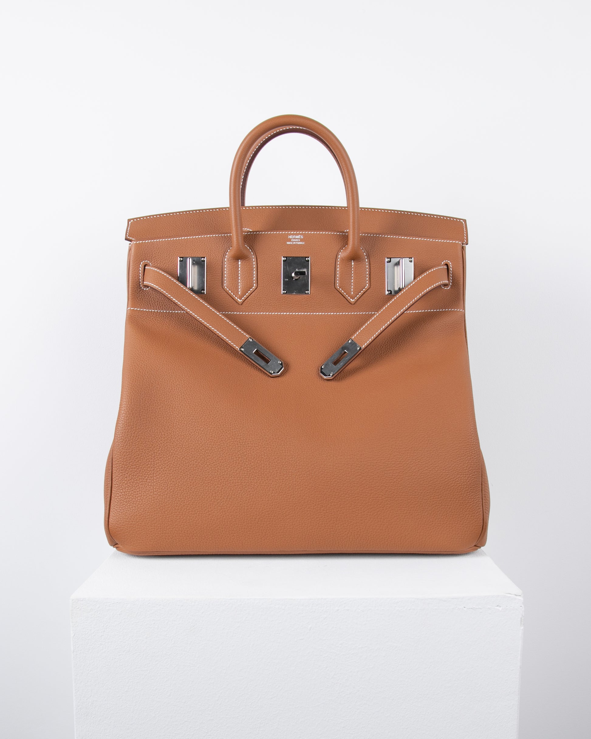 HAC Birkin 40 in Gold Togo with Palladium Hardware 5 HAC Birkin 40 in Gold Togo with Palladium Hardware - Image 5