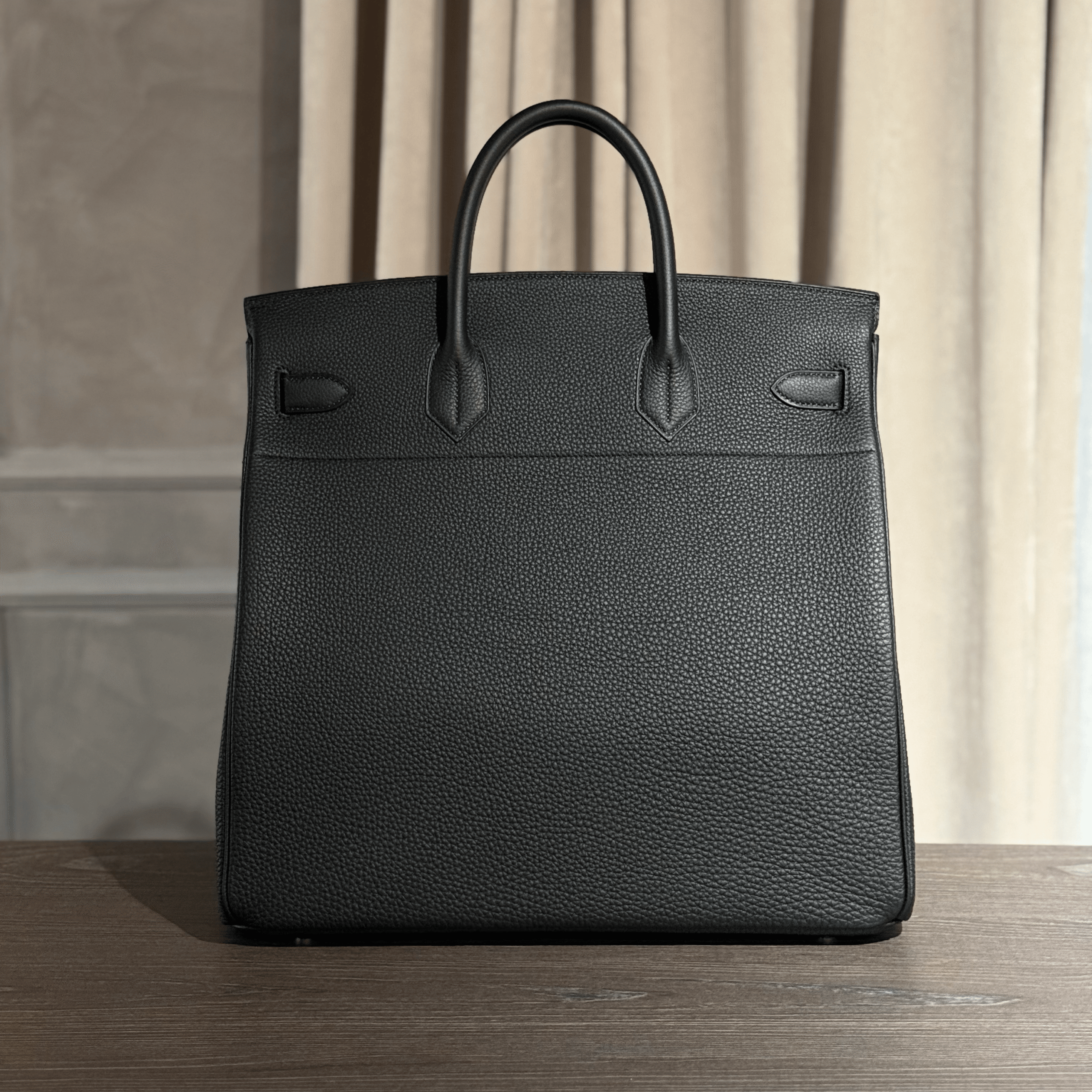 Hermès Noir HAC Birkin 40 Togo Palladium Hardware 2 Hermès Noir HAC Birkin 40 Togo Palladium Hardware - Image 2