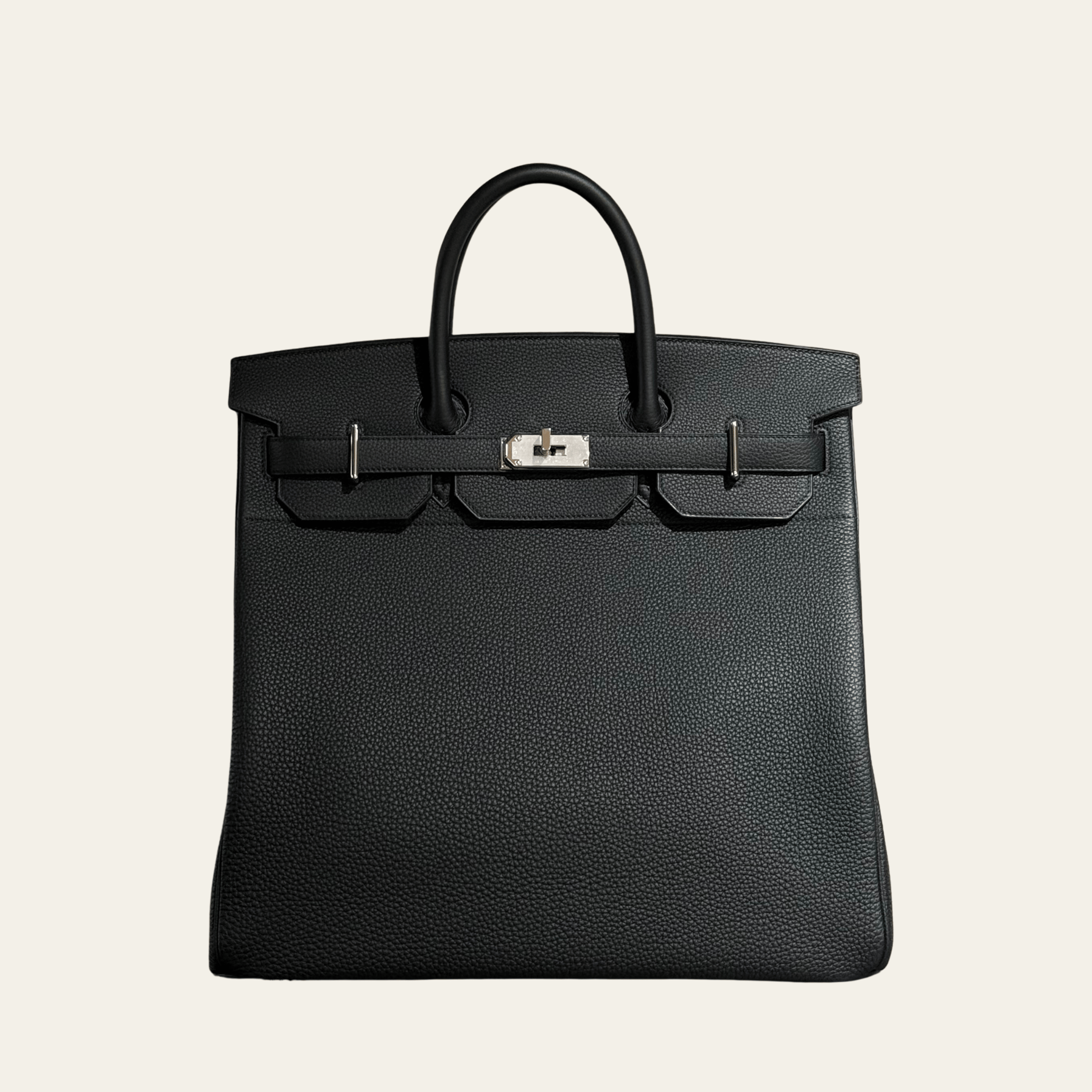 Hermès Noir HAC Birkin 40 Togo Palladium Hardware 1 Hermès Noir HAC Birkin 40 Togo Palladium Hardware