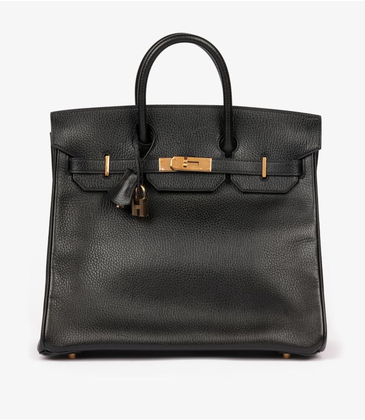 Hermès Black Ardennes Leather Birkin HAC 32cm Retourne 1 Hermès Black Ardennes Leather Birkin HAC 32cm Retourne