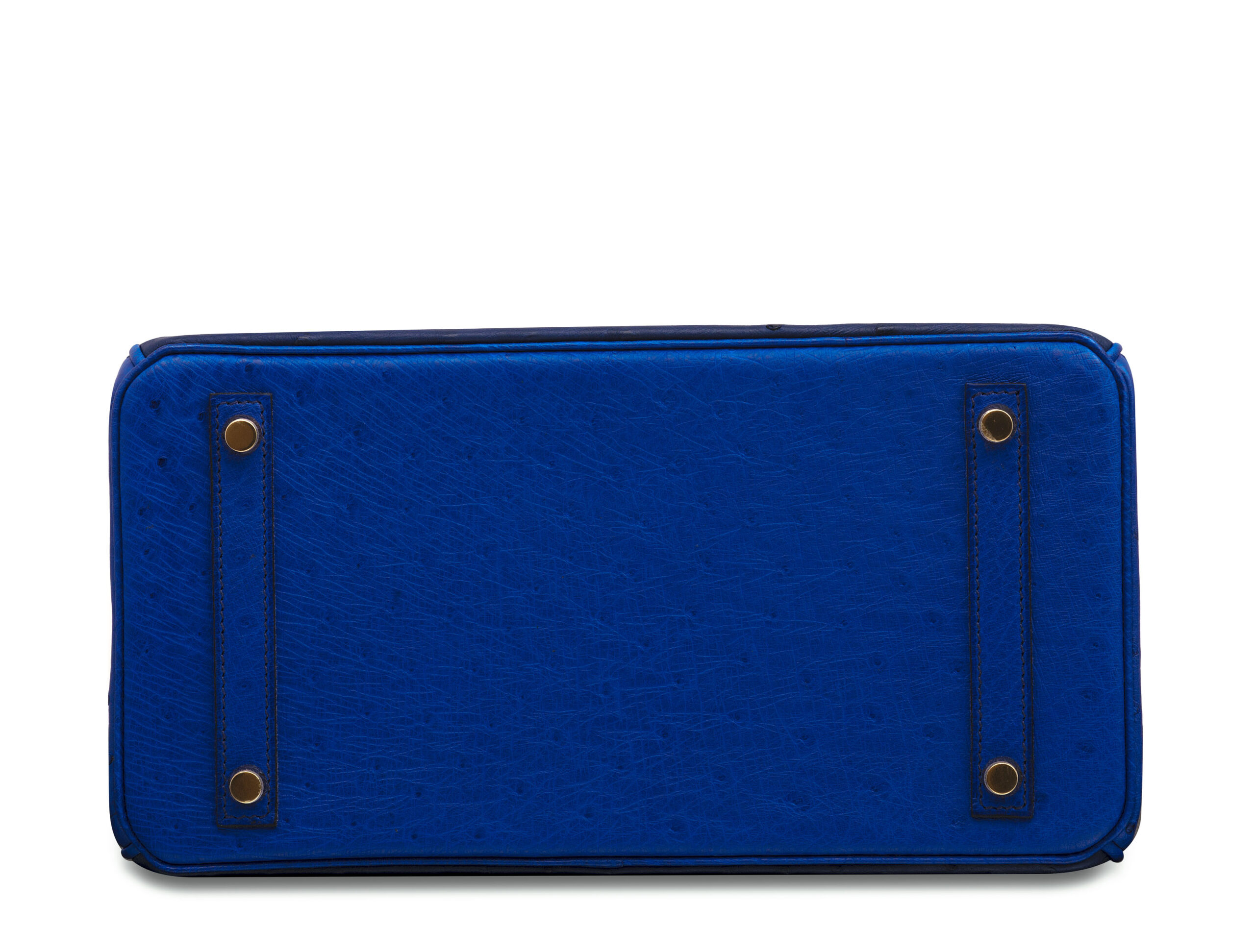 A LIMITED EDITION BLEU SAPHIR, BLEU IRIS & BLEU DE MALTE TRI-COLOR OSTRICH GHILLIES BIRKIN 30 BAG WITH PERMABRASS HARDWARE 6 A LIMITED EDITION BLEU SAPHIR, BLEU IRIS & BLEU DE MALTE TRI-COLOR OSTRICH GHILLIES BIRKIN 30 BAG WITH PERMABRASS HARDWARE - Image 6