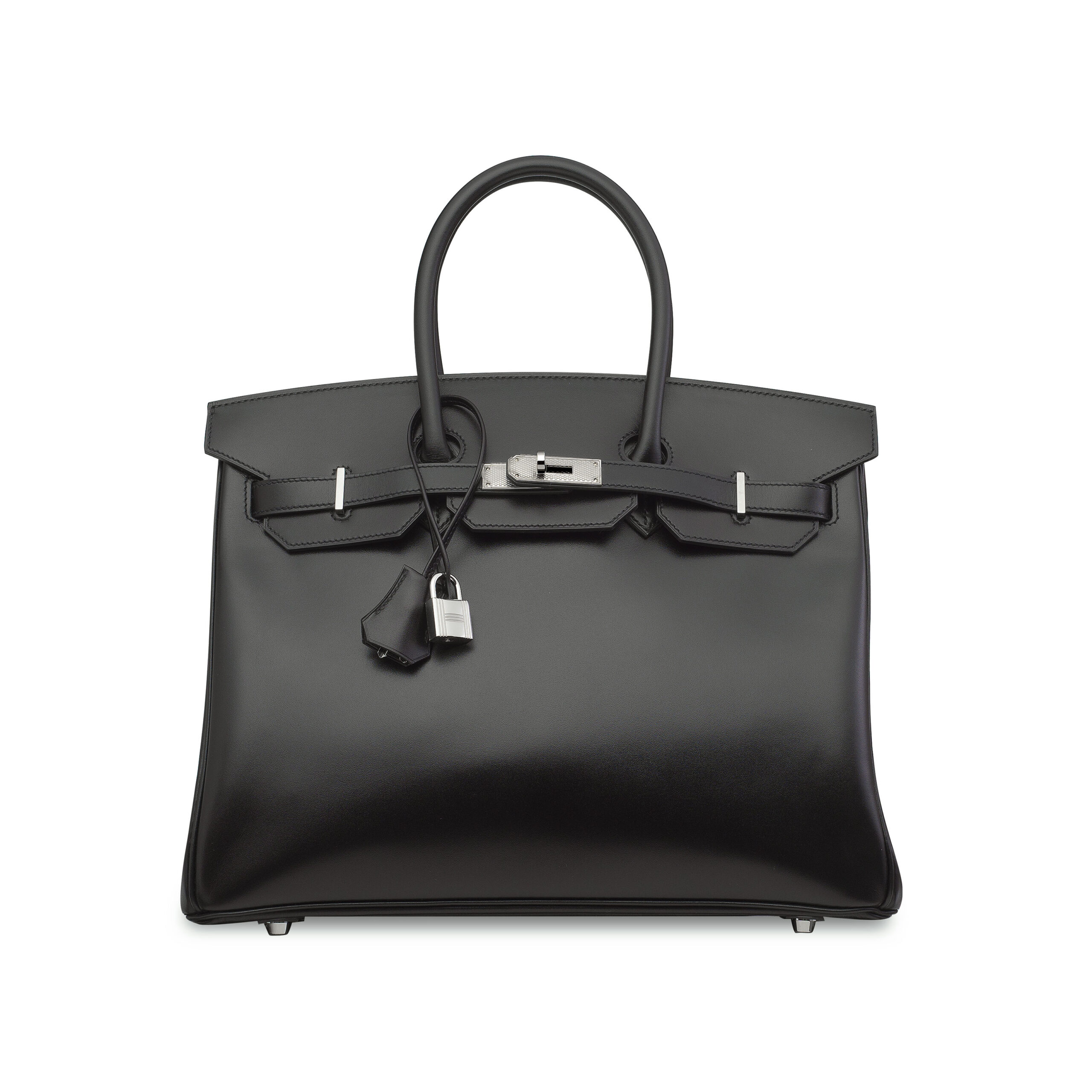 A LIMITED EDITION BLACK TADELAKT LEATHER BIRKIN 35 WITH PALLADIUM GUILLOCHÉ HARDWARE 2 A LIMITED EDITION BLACK TADELAKT LEATHER BIRKIN 35 WITH PALLADIUM GUILLOCHÉ HARDWARE - Image 2