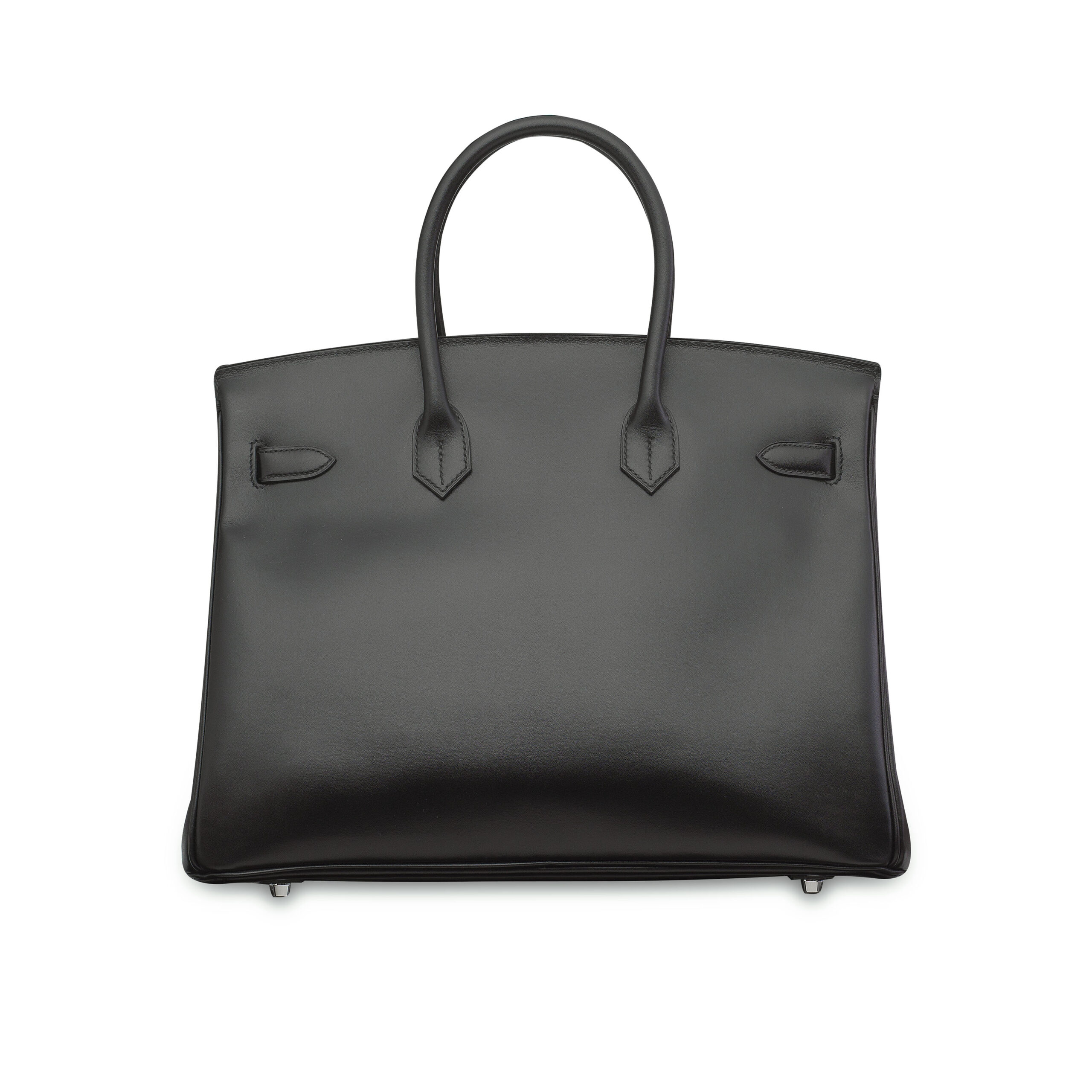 A LIMITED EDITION BLACK TADELAKT LEATHER BIRKIN 35 WITH PALLADIUM GUILLOCHÉ HARDWARE 3 A LIMITED EDITION BLACK TADELAKT LEATHER BIRKIN 35 WITH PALLADIUM GUILLOCHÉ HARDWARE - Image 3