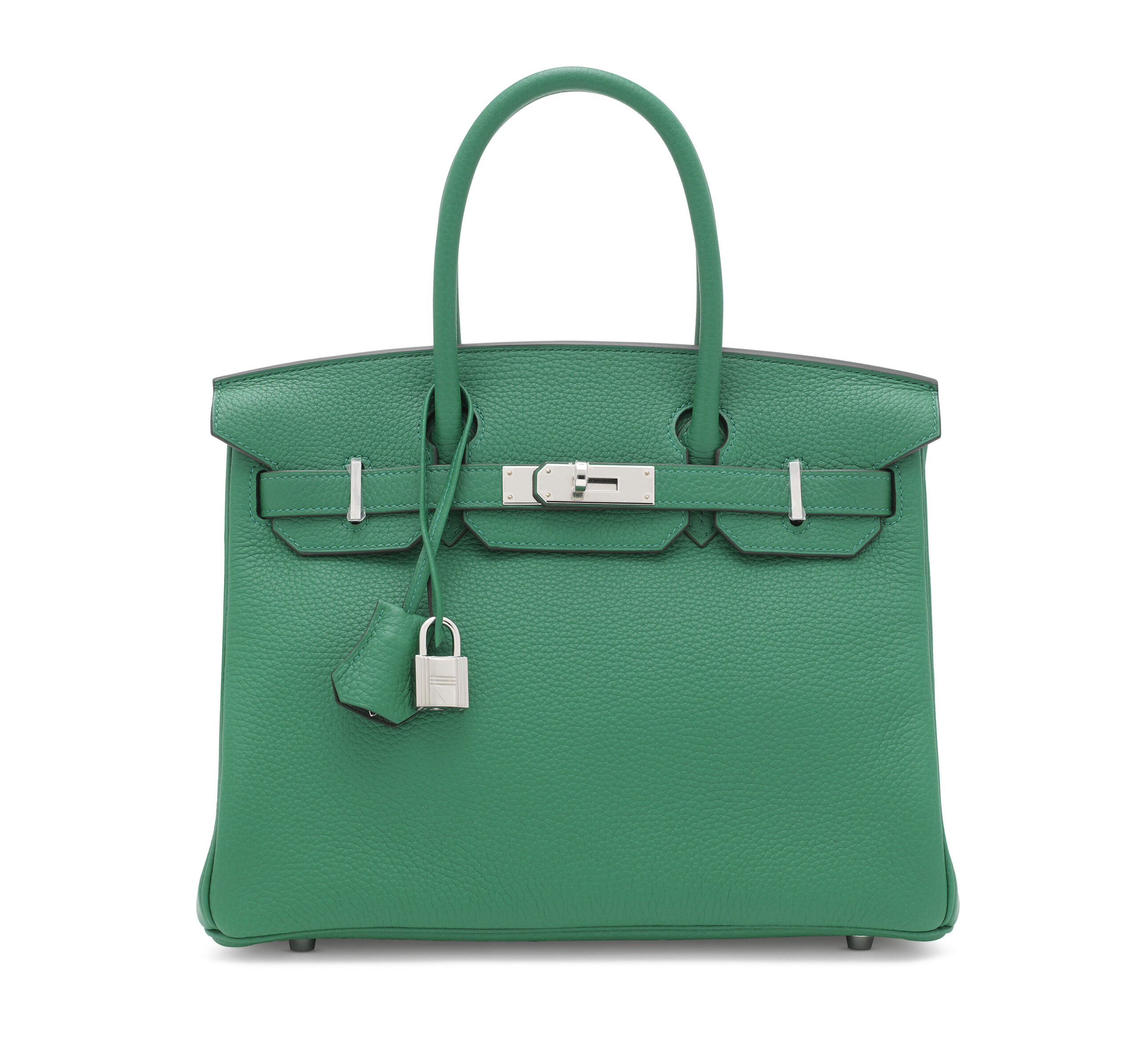 A LIMITED EDITION VERT VERTIGO & VERT FONCÉ CLÉMENCE LEATHER VERSO BIRKIN 30 WITH PALLADIUM HARDWARE 1 A LIMITED EDITION VERT VERTIGO & VERT FONCÉ CLÉMENCE LEATHER VERSO BIRKIN 30 WITH PALLADIUM HARDWARE