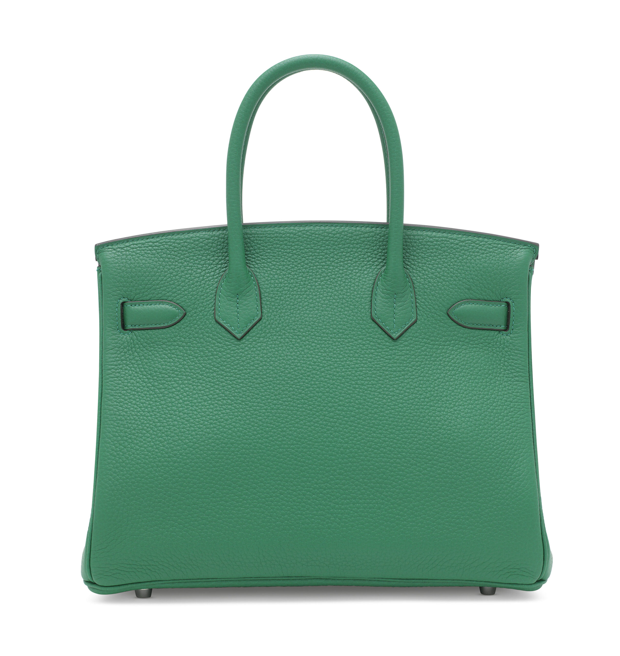 A LIMITED EDITION VERT VERTIGO & VERT FONCÉ CLÉMENCE LEATHER VERSO BIRKIN 30 WITH PALLADIUM HARDWARE 2 A LIMITED EDITION VERT VERTIGO & VERT FONCÉ CLÉMENCE LEATHER VERSO BIRKIN 30 WITH PALLADIUM HARDWARE - Image 2