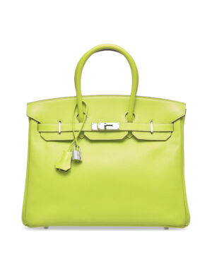 A LIMITED EDITION KIWI & LICHEN EPSOM LEATHER CANDY BIRKIN 35 WITH PALLADIUM HARDWARE