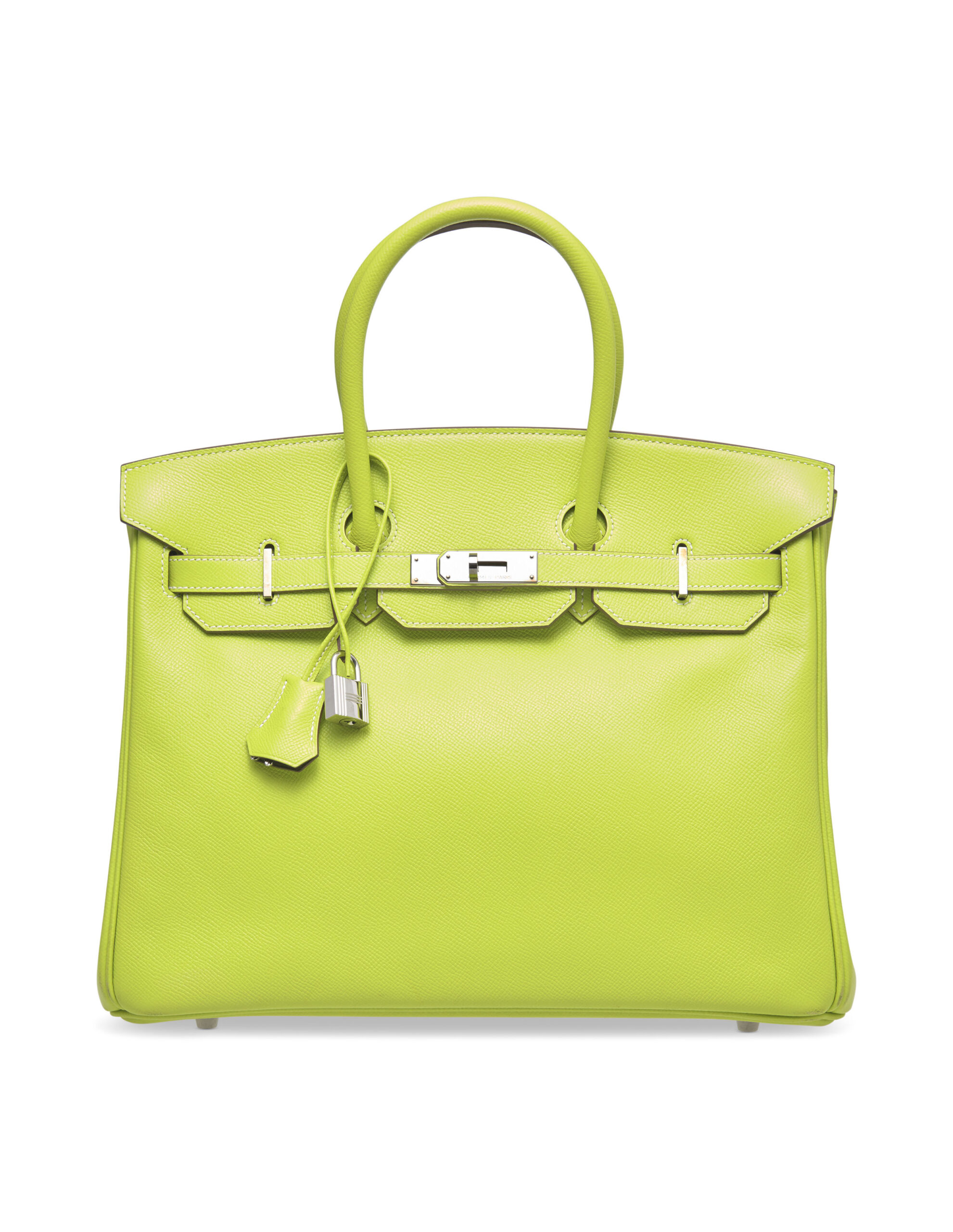 A LIMITED EDITION KIWI & LICHEN EPSOM LEATHER CANDY BIRKIN 35 WITH PALLADIUM HARDWARE