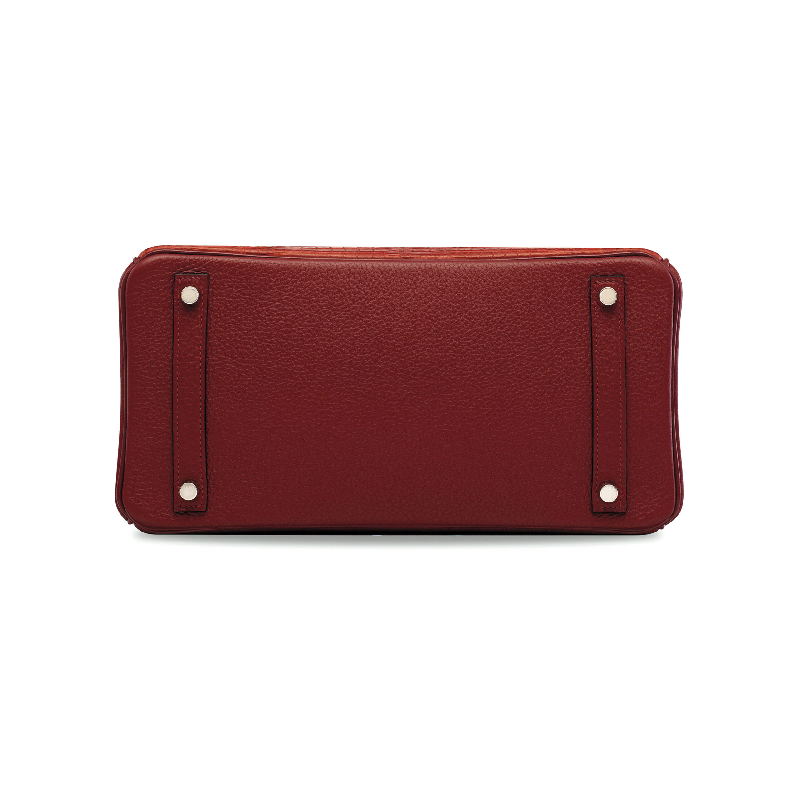 A LIMITED EDITION MATTE ROUGE H ALLIGATOR, CALF BOX & CLÉMENCE LEATHER BIRKIN 30 WITH PALLADIUM HARDWARE - Image 5