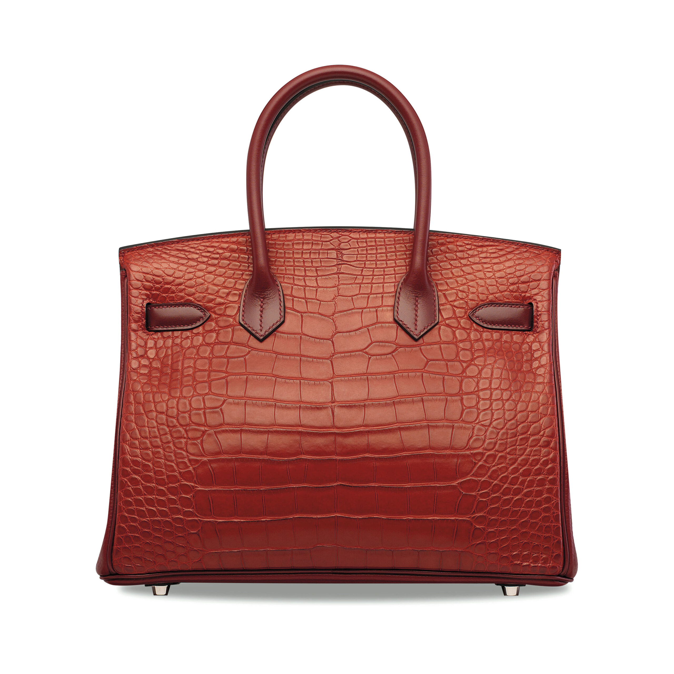 A LIMITED EDITION MATTE ROUGE H ALLIGATOR, CALF BOX & CLÉMENCE LEATHER BIRKIN 30 WITH PALLADIUM HARDWARE - Image 2