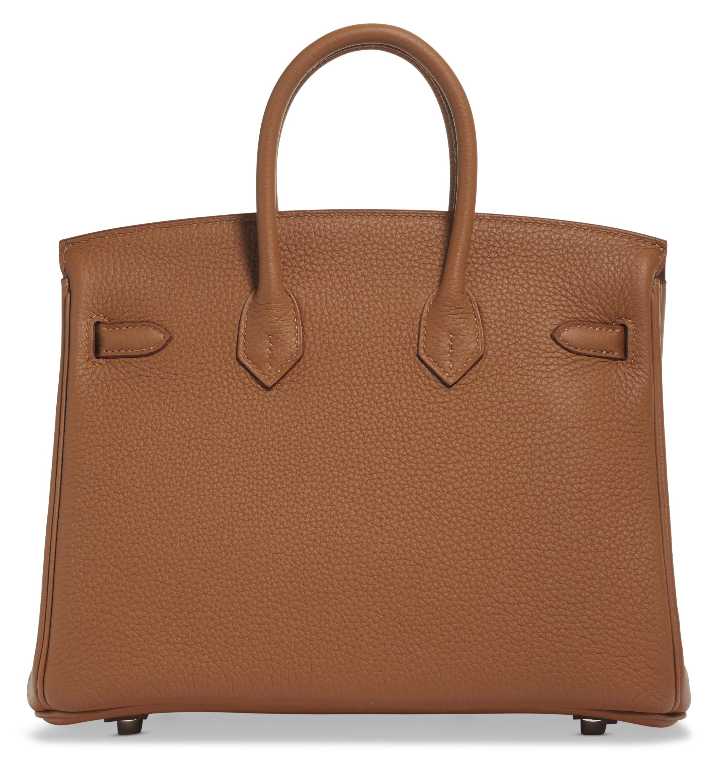 A LIMITED EDITION GOLD TOGO & AMBRE SWIFT LEATHER OFFICIER BIRKIN 25 WITH PALLADIUM HARDWARE 4 A LIMITED EDITION GOLD TOGO & AMBRE SWIFT LEATHER OFFICIER BIRKIN 25 WITH PALLADIUM HARDWARE - Image 4