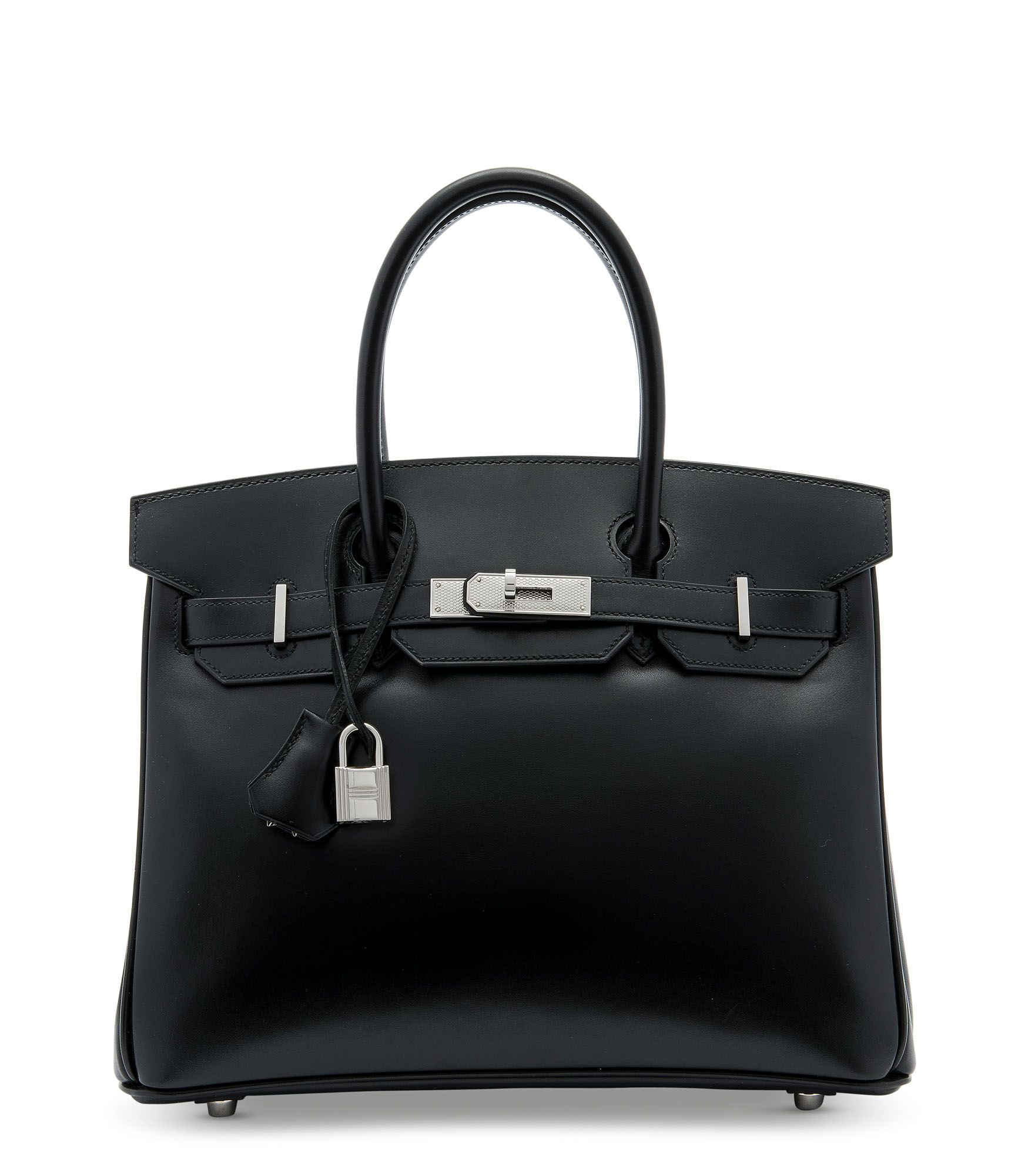 A LIMITED EDITION BLACK CALF BOX LEATHER BIRKIN 30 WITH GUILLOCHÉ PALLADIUM HARDWARE 1 A LIMITED EDITION BLACK CALF BOX LEATHER BIRKIN 30 WITH GUILLOCHÉ PALLADIUM HARDWARE
