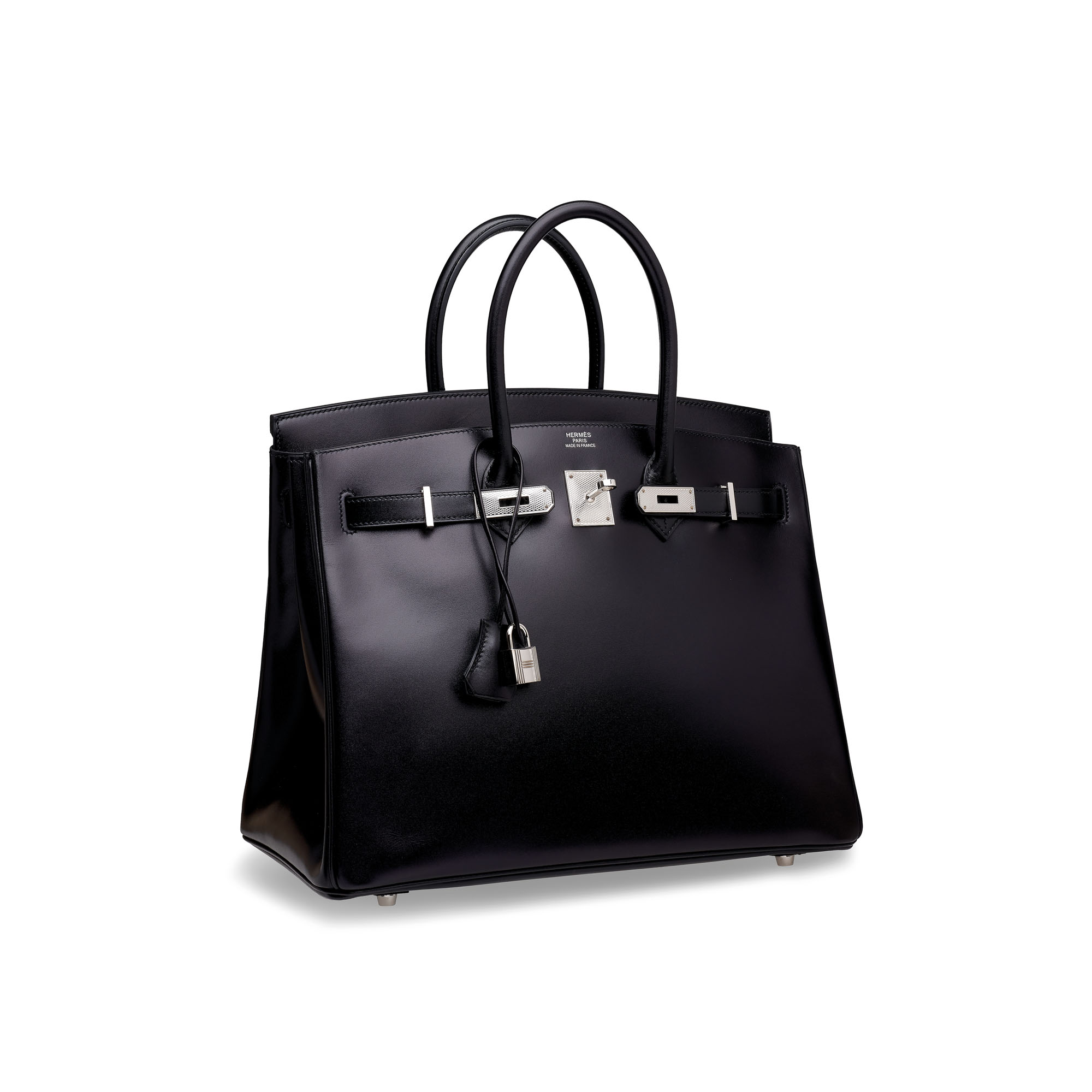 A LIMITED EDITION BLACK CALF BOX LEATHER BIRKIN 35 WITH GUILLOCHÉ PALLADIUM HARDWARE - Image 3