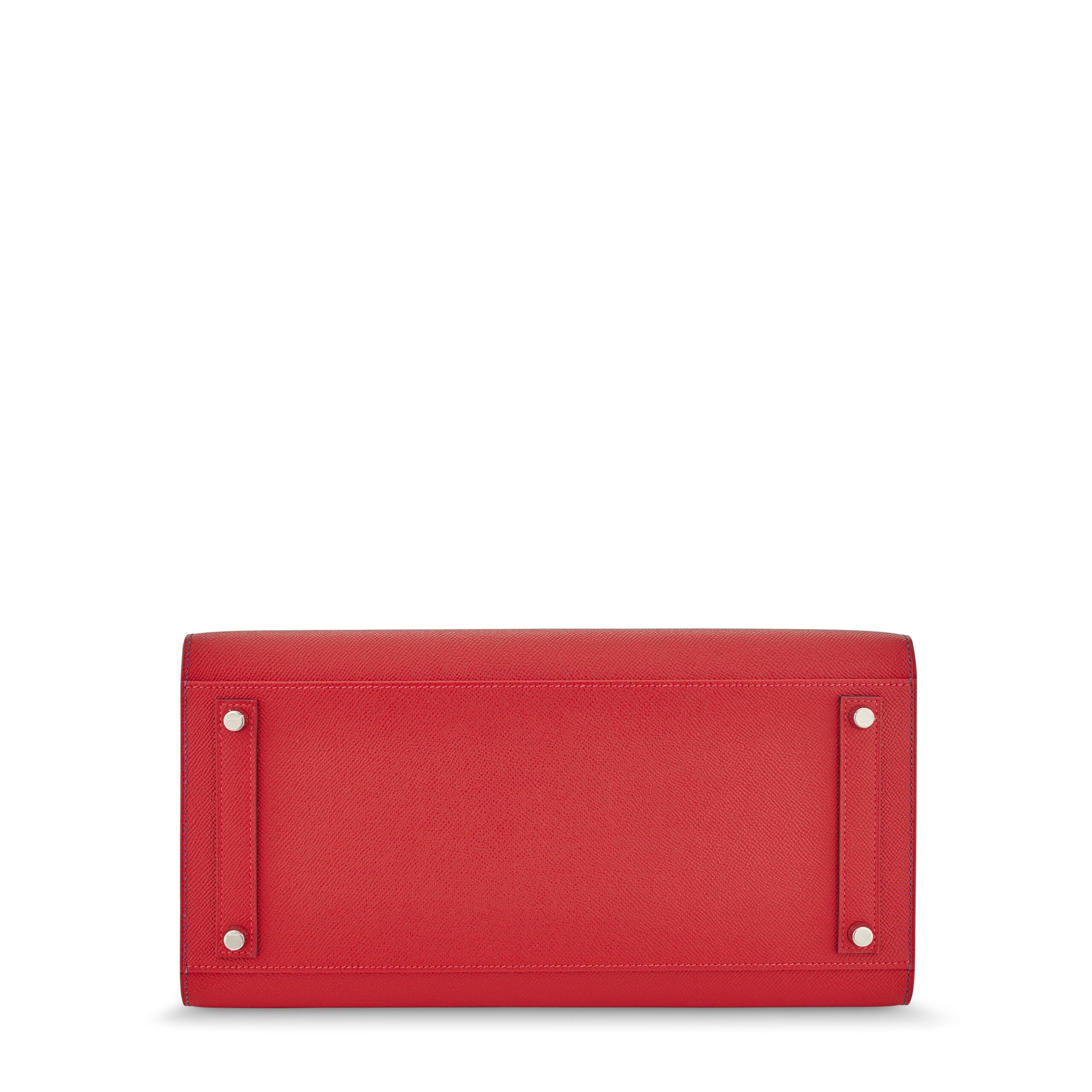 A LIMITED EDITION ABRICOT, BLEU AGATE, MAGNOLIA & ROUGE CASAQUE EPSOM LEATHER SUNSET RAINBOW SELLIER BIRKIN 35 WITH PALLADIUM HARDWARE 5 A LIMITED EDITION ABRICOT, BLEU AGATE, MAGNOLIA & ROUGE CASAQUE EPSOM LEATHER SUNSET RAINBOW SELLIER BIRKIN 35 WITH PALLADIUM HARDWARE - Image 5