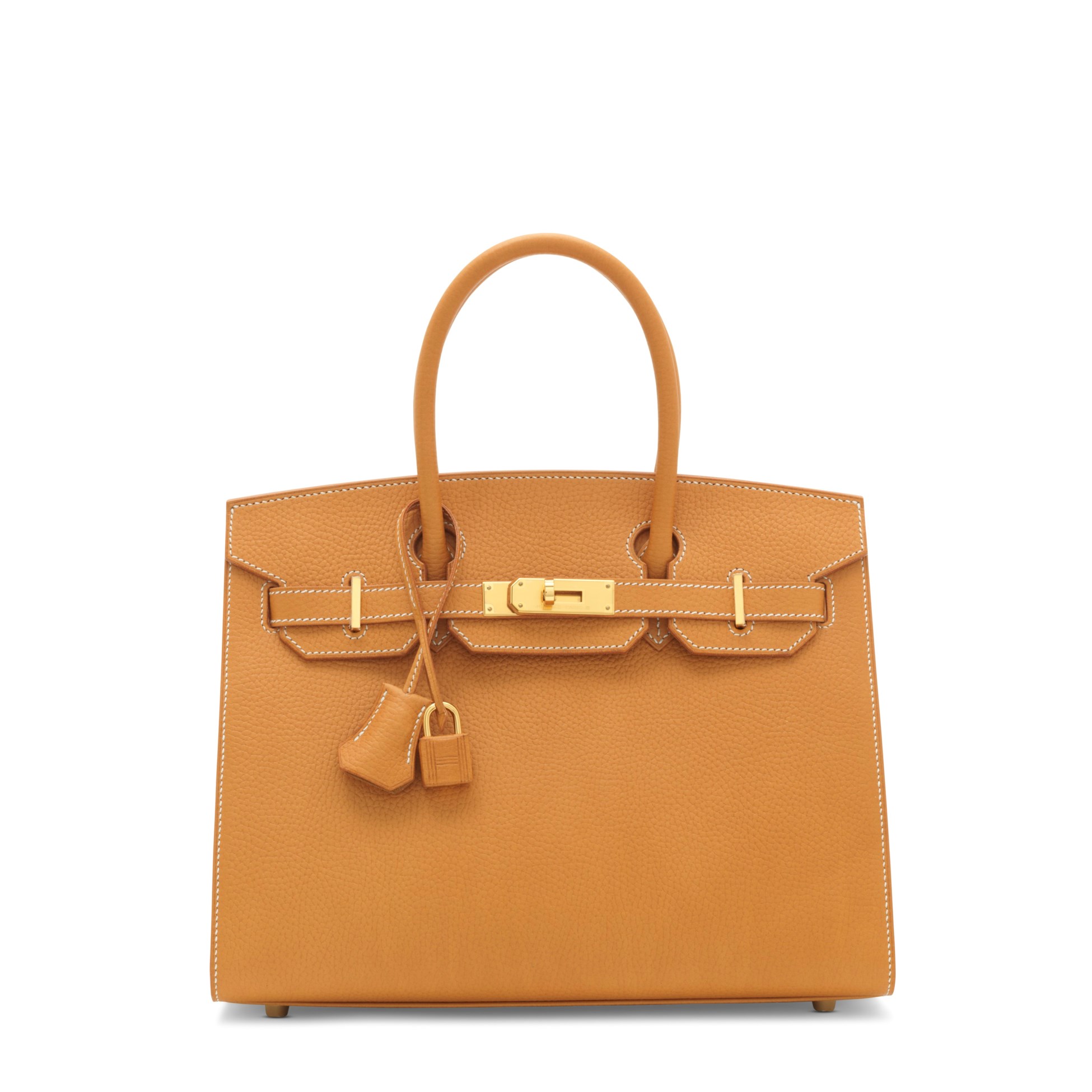 A LIMITED EDITION VACHE NATURELLE GRAINÉE LEATHER SELLIER BIRKIN 30 WITH GOLD HARDWARE 1 A LIMITED EDITION VACHE NATURELLE GRAINÉE LEATHER SELLIER BIRKIN 30 WITH GOLD HARDWARE