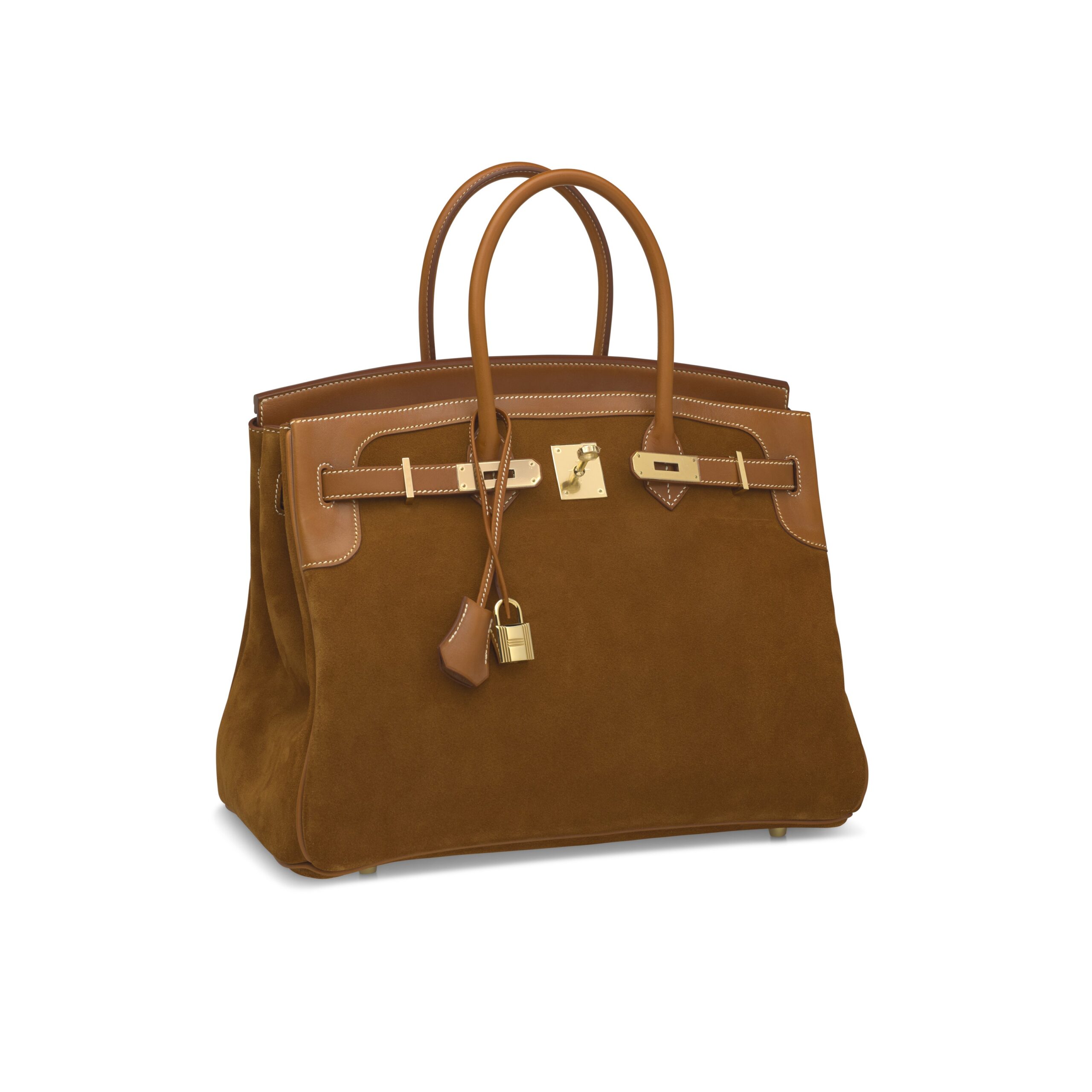 A LIMITED EDITION NATUREL BARÉNIA LEATHER & FAUVE VEAU DOBLIS GRIZZLY BIRKIN 35 WITH PERMABRASS HARDWARE 2 A LIMITED EDITION NATUREL BARÉNIA LEATHER & FAUVE VEAU DOBLIS GRIZZLY BIRKIN 35 WITH PERMABRASS HARDWARE - Image 2