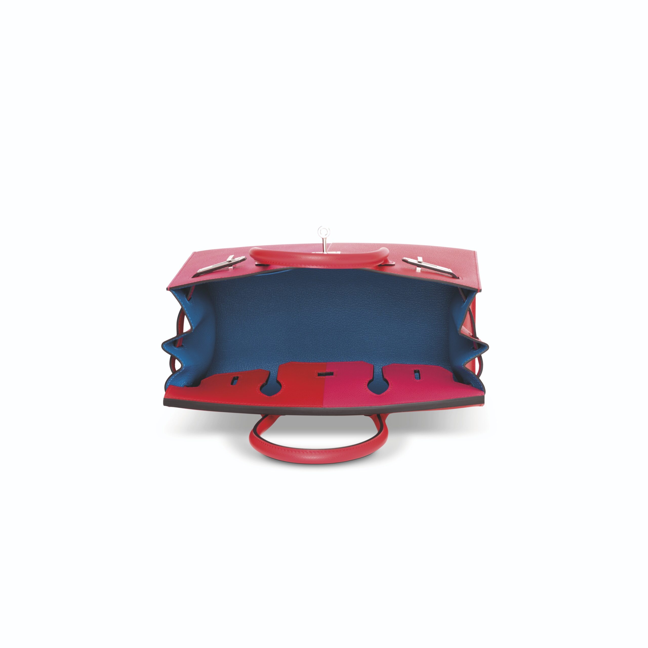 A LIMITED EDITION ROUGE DE COEUR, ROSE EXTRÊME & BLEU ZANZIBAR EPSOM LEATHER SELLIER CASAQUE BIRKIN 30 WITH PALLADIUM HARDWARE 6 A LIMITED EDITION ROUGE DE COEUR, ROSE EXTRÊME & BLEU ZANZIBAR EPSOM LEATHER SELLIER CASAQUE BIRKIN 30 WITH PALLADIUM HARDWARE - Image 6