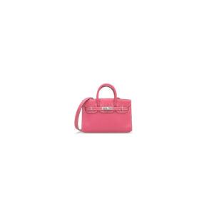 A LIMITED EDITION ROSE TYRIEN EPSOM LEATHER MICRO MINI BIRKIN WITH PALLADIUM HARDWARE