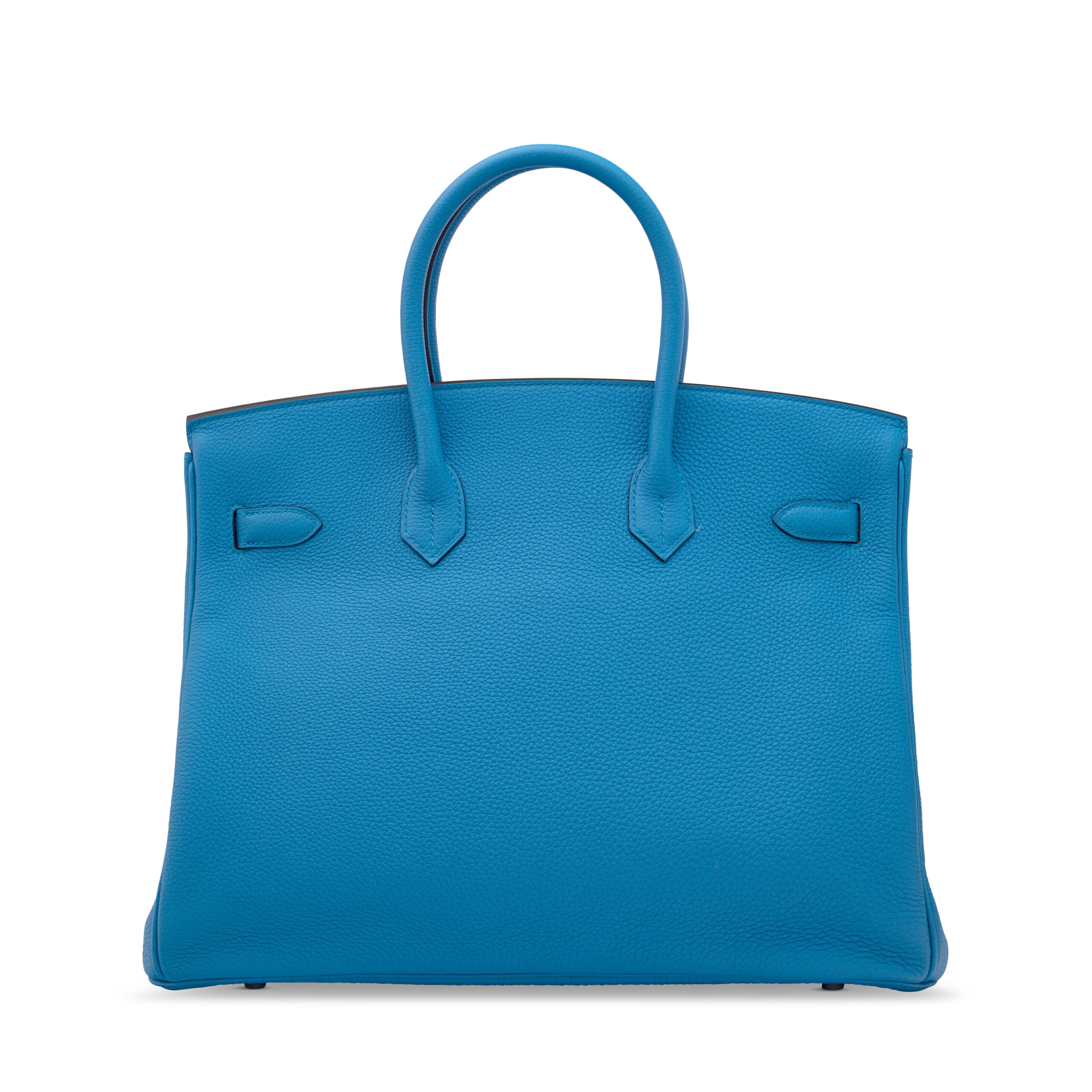 A LIMITED EDITION BLEU ZANZIBAR & MALACHITE TOGO LEATHER VERSO BIRKIN 35 WITH PALLADIUM HARDWARE - Image 2