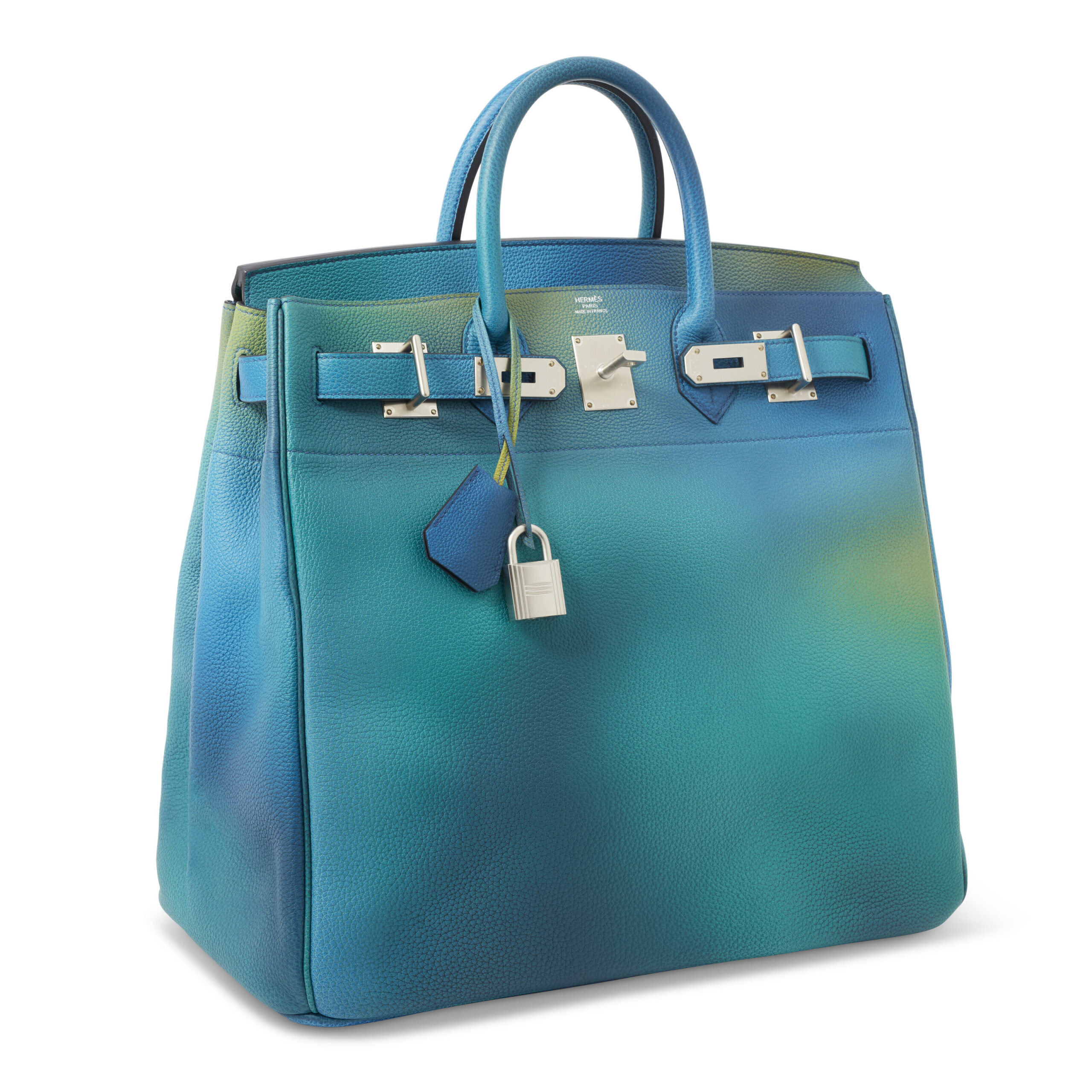 A LIMITED EDITION BLEU NUIT & JAUNE DE NAPLES TOGO LEATHER COSMOS HAC BIRKIN 40 WITH BRUSHED PALLADIUM HARDWARE 3 A LIMITED EDITION BLEU NUIT & JAUNE DE NAPLES TOGO LEATHER COSMOS HAC BIRKIN 40 WITH BRUSHED PALLADIUM HARDWARE - Image 3