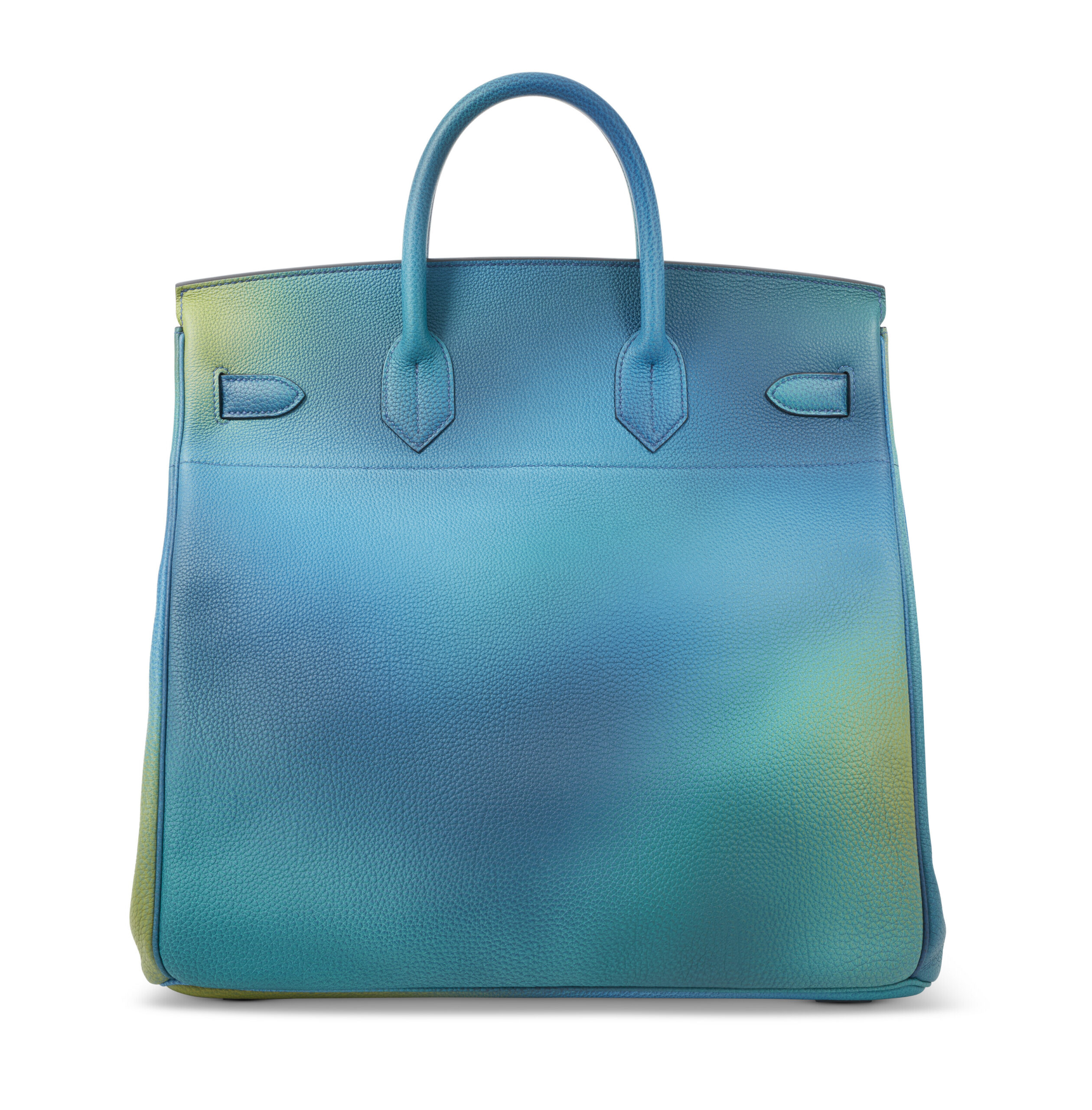 A LIMITED EDITION BLEU NUIT & JAUNE DE NAPLES TOGO LEATHER COSMOS HAC BIRKIN 40 WITH BRUSHED PALLADIUM HARDWARE 4 A LIMITED EDITION BLEU NUIT & JAUNE DE NAPLES TOGO LEATHER COSMOS HAC BIRKIN 40 WITH BRUSHED PALLADIUM HARDWARE - Image 4