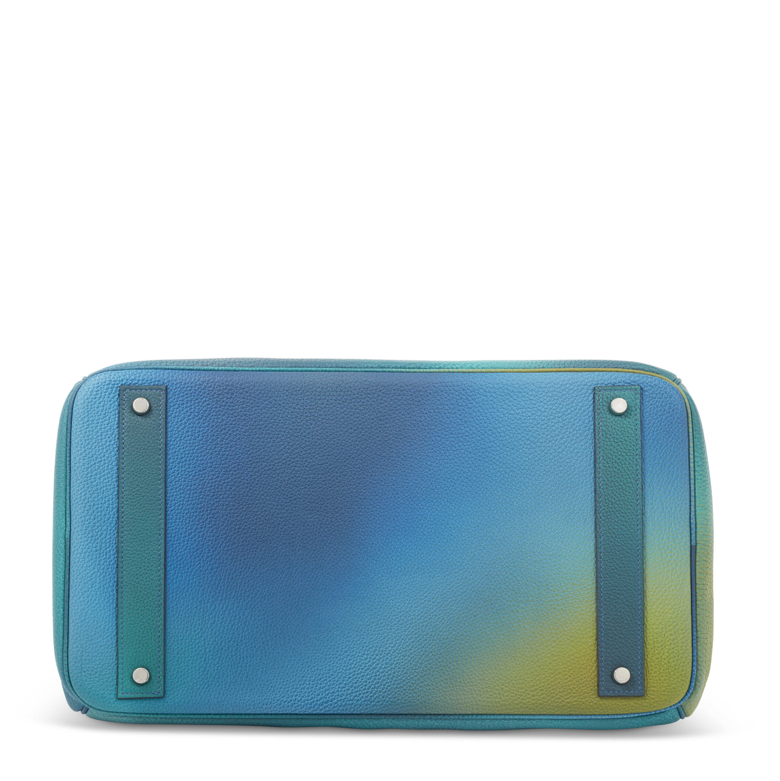 A LIMITED EDITION BLEU NUIT & JAUNE DE NAPLES TOGO LEATHER COSMOS HAC BIRKIN 40 WITH BRUSHED PALLADIUM HARDWARE 5 A LIMITED EDITION BLEU NUIT & JAUNE DE NAPLES TOGO LEATHER COSMOS HAC BIRKIN 40 WITH BRUSHED PALLADIUM HARDWARE - Image 5