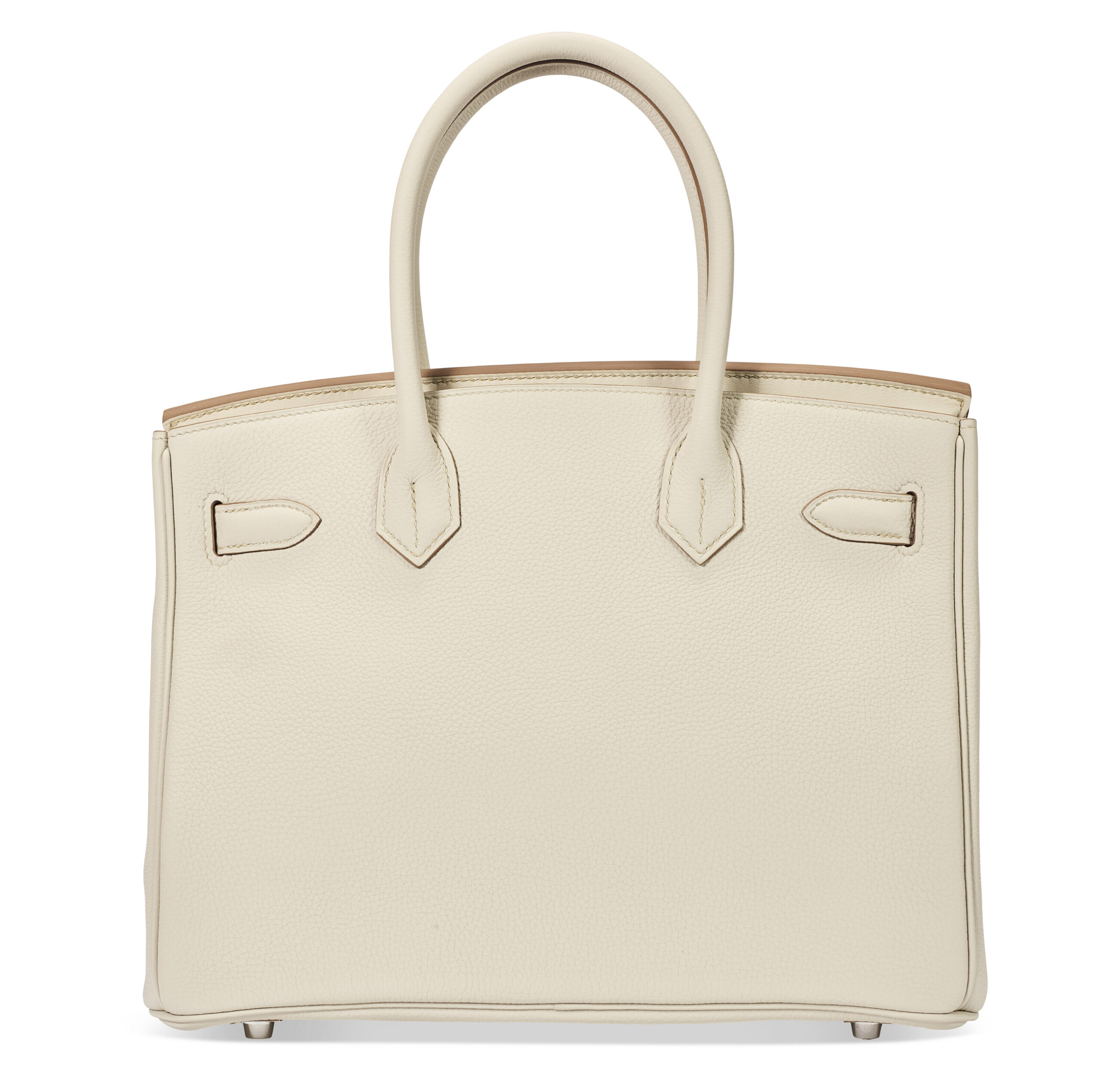 A LIMITED EDITION BETON TOGO & SWIFT LEATHER AND TOILE H CANVAS 3 IN 1 BIRKIN 30 WITH PALLADIUM HARDWARE 4 A LIMITED EDITION BETON TOGO & SWIFT LEATHER AND TOILE H CANVAS 3 IN 1 BIRKIN 30 WITH PALLADIUM HARDWARE - Image 4