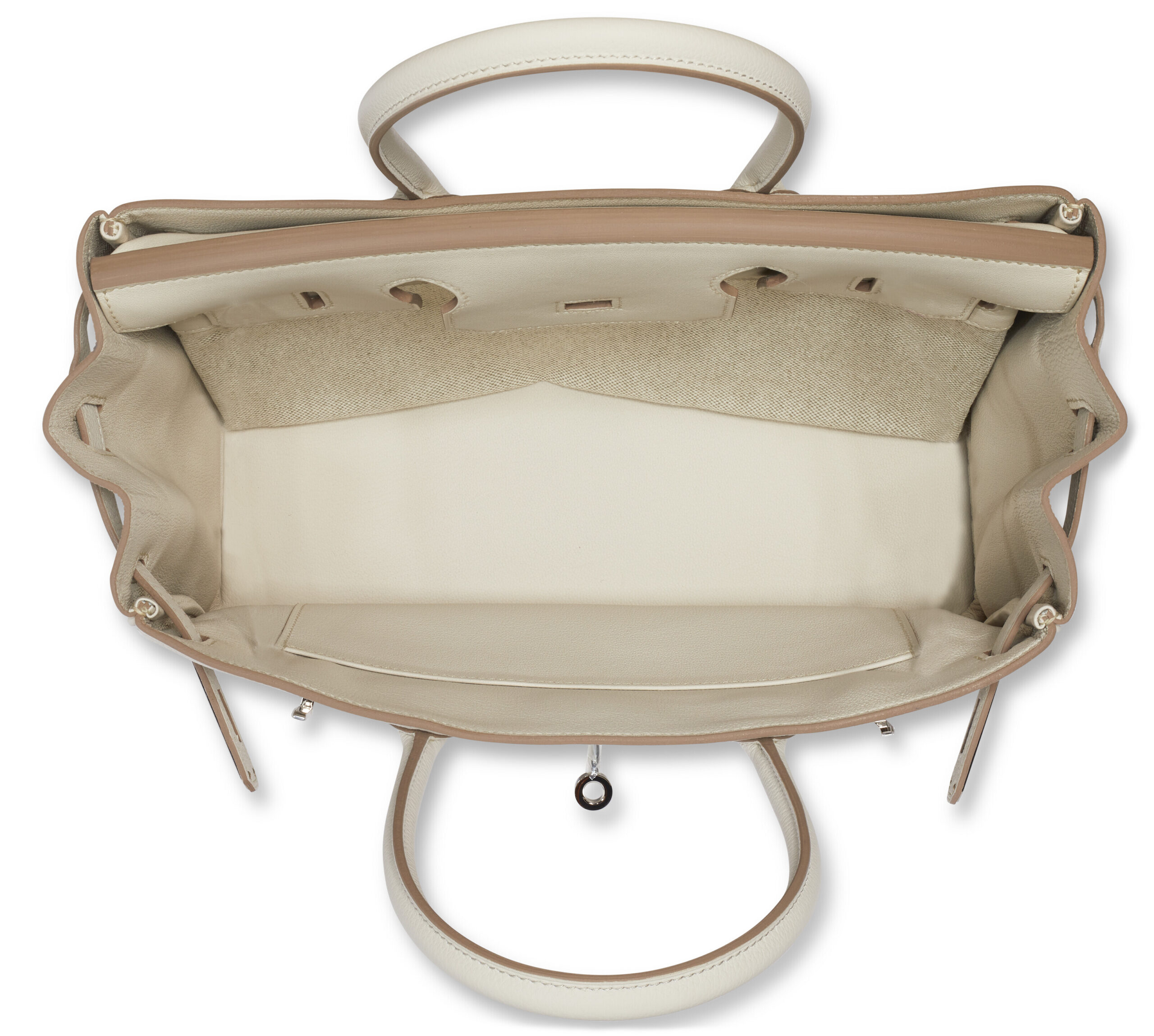 A LIMITED EDITION BETON TOGO & SWIFT LEATHER AND TOILE H CANVAS 3 IN 1 BIRKIN 30 WITH PALLADIUM HARDWARE 5 A LIMITED EDITION BETON TOGO & SWIFT LEATHER AND TOILE H CANVAS 3 IN 1 BIRKIN 30 WITH PALLADIUM HARDWARE - Image 5