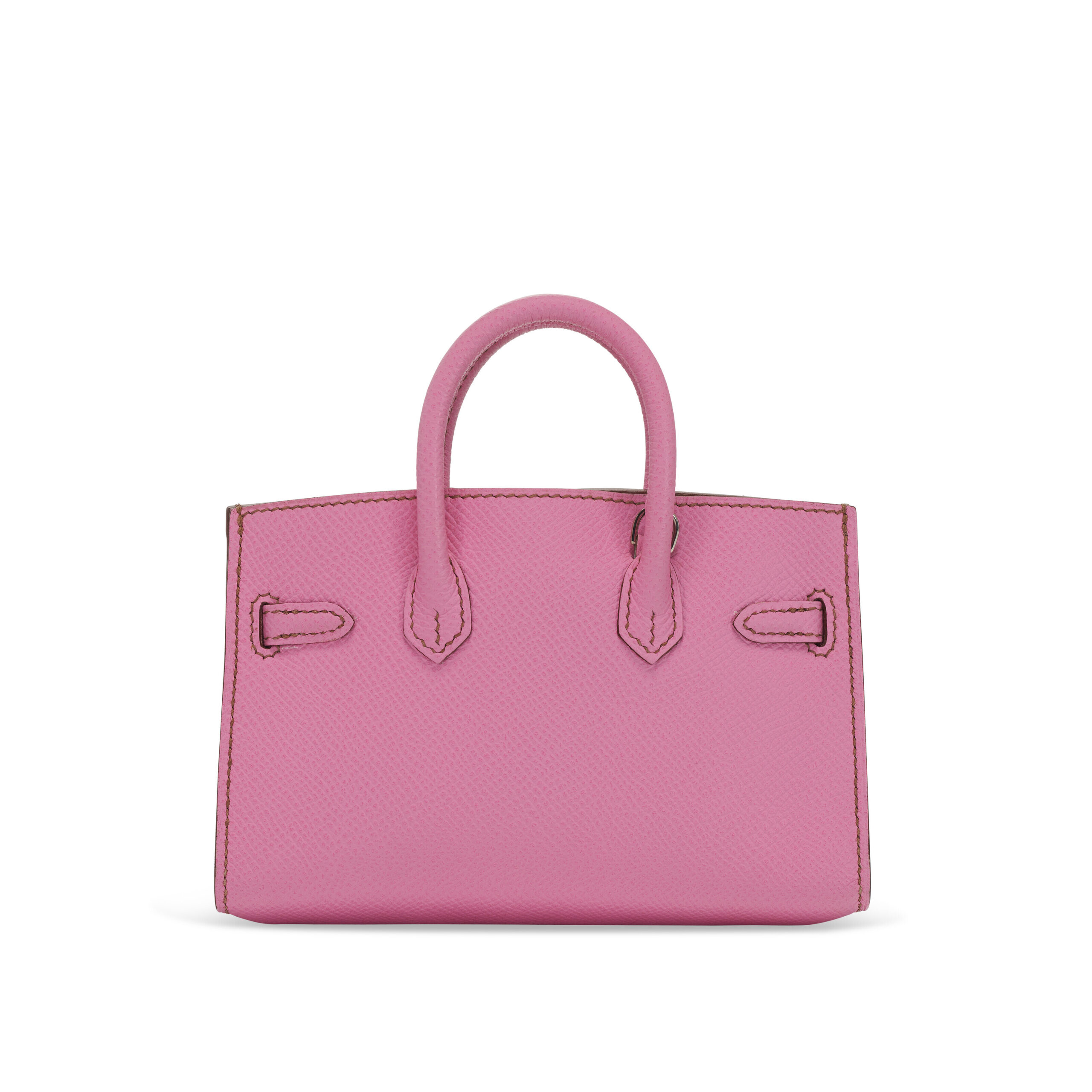 A LIMITED EDITION CANDY COLLECTION PINK 5P EPSOM LEATHER MICRO MINI BIRKIN WITH PALLADIUM HARDWARE 3 A LIMITED EDITION CANDY COLLECTION PINK 5P EPSOM LEATHER MICRO MINI BIRKIN WITH PALLADIUM HARDWARE - Image 3