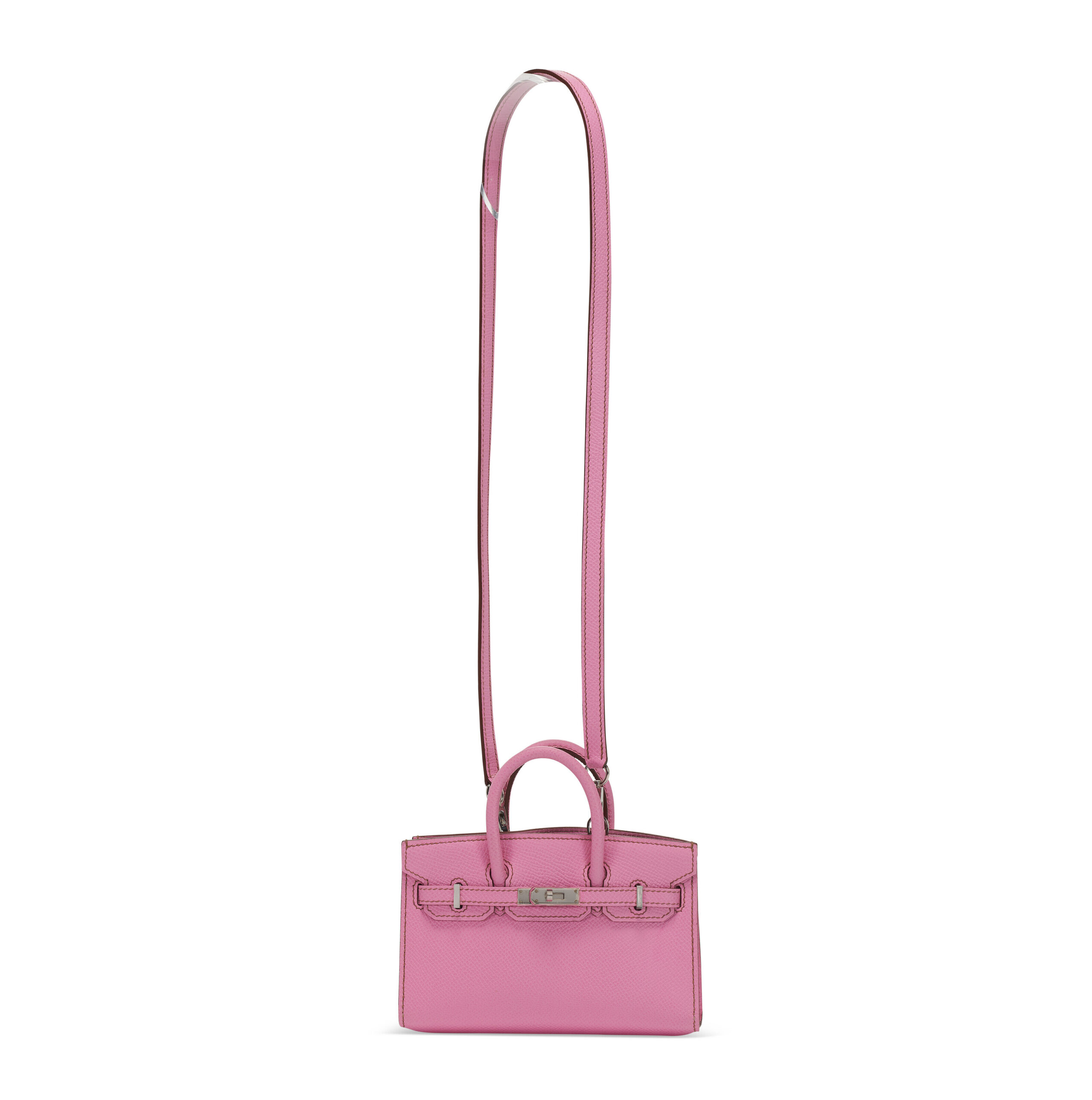 A LIMITED EDITION CANDY COLLECTION PINK 5P EPSOM LEATHER MICRO MINI BIRKIN WITH PALLADIUM HARDWARE 6 A LIMITED EDITION CANDY COLLECTION PINK 5P EPSOM LEATHER MICRO MINI BIRKIN WITH PALLADIUM HARDWARE - Image 6