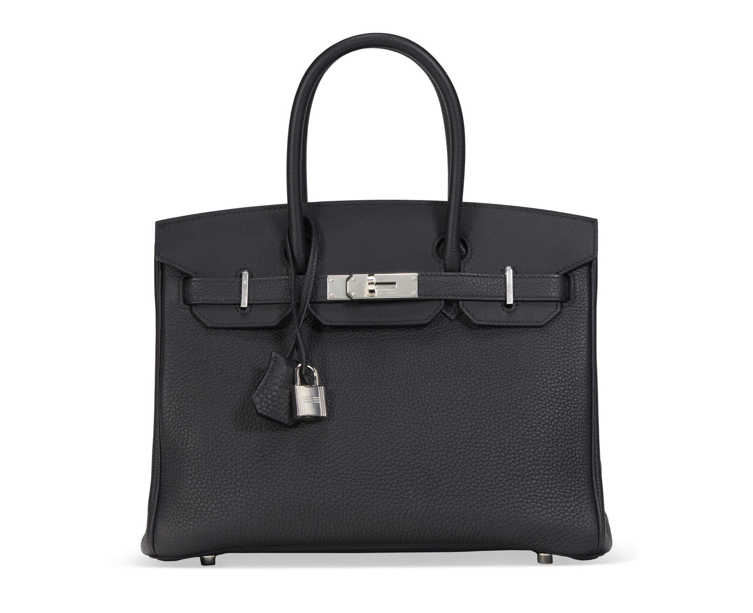 A LIMITED EDITION BLACK TOGO LEATHER, SWIFT & TOILE 3 IN 1 BIRKIN 30 WITH PALLADIUM HARDWARE - Image 3
