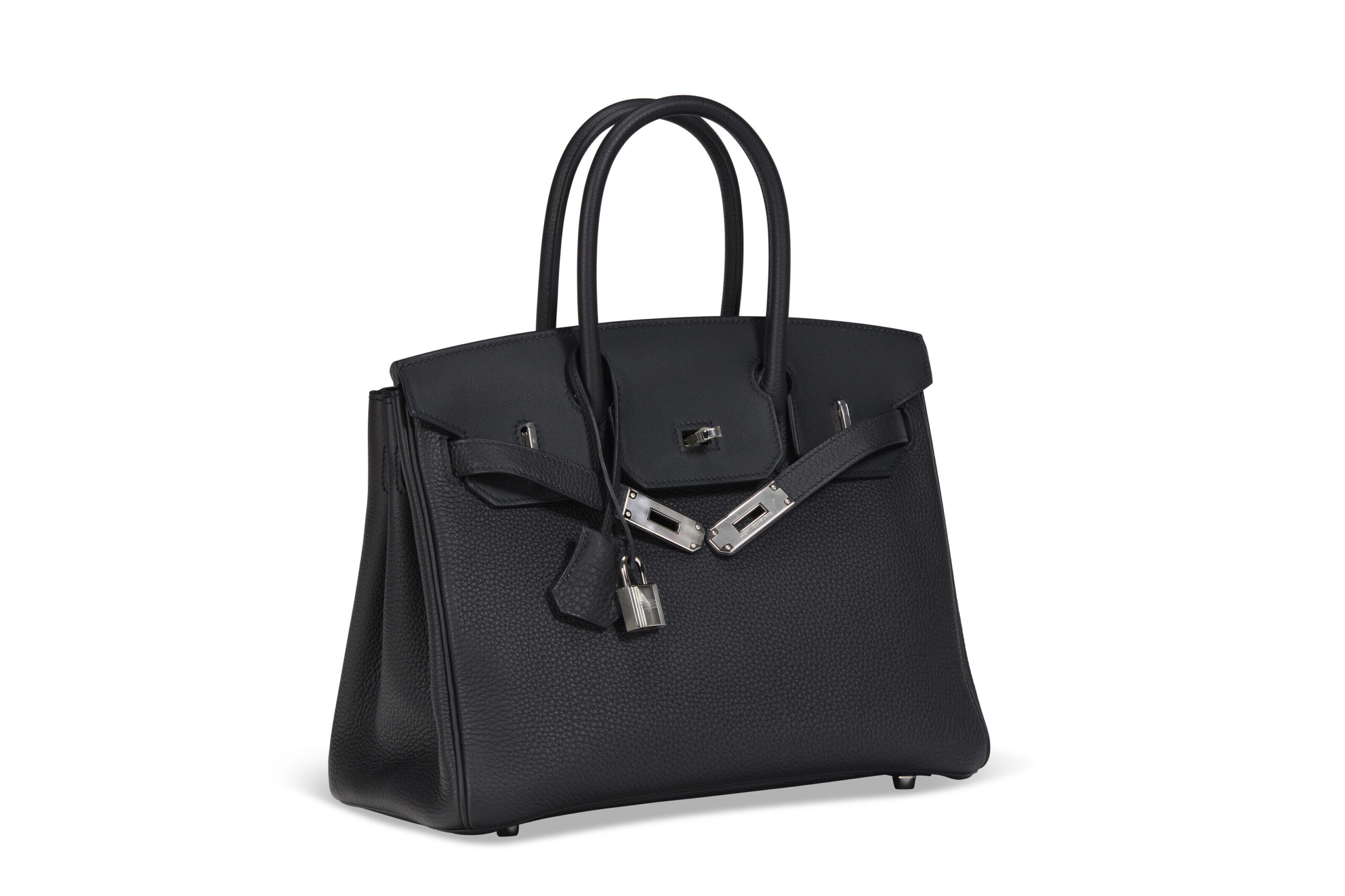 A LIMITED EDITION BLACK TOGO LEATHER, SWIFT & TOILE 3 IN 1 BIRKIN 30 WITH PALLADIUM HARDWARE - Image 4