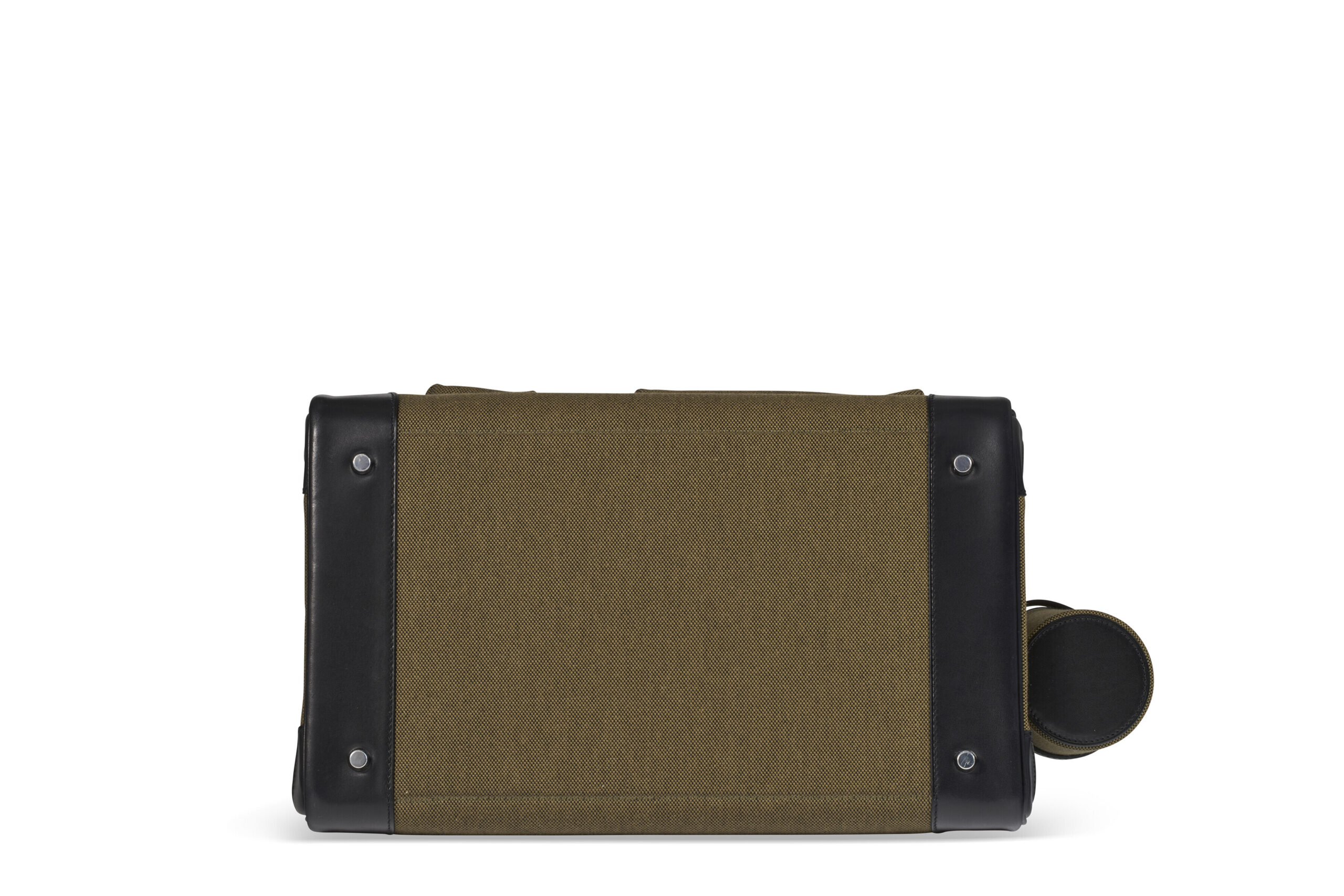 A LIMITED EDITION VERT OLIVE TOILE H & BLACK EVERCALF LEATHER CARGO HAC BIRKIN 40 WITH PALLADIUM HARDWARE - Image 3