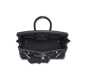 Limited Edition Black Toile Goeland & Swift Leather Cargo Birkin 25 Palladium Hardware 4 Limited Edition Black Toile Goeland & Swift Leather Cargo Birkin 25 Palladium Hardware - Image 4