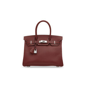 A LIMITED EDITION BRIQUE & ORANGE EPSOM LEATHER CANDY BIRKIN 30 WITH PALLADIUM HARDWARE
