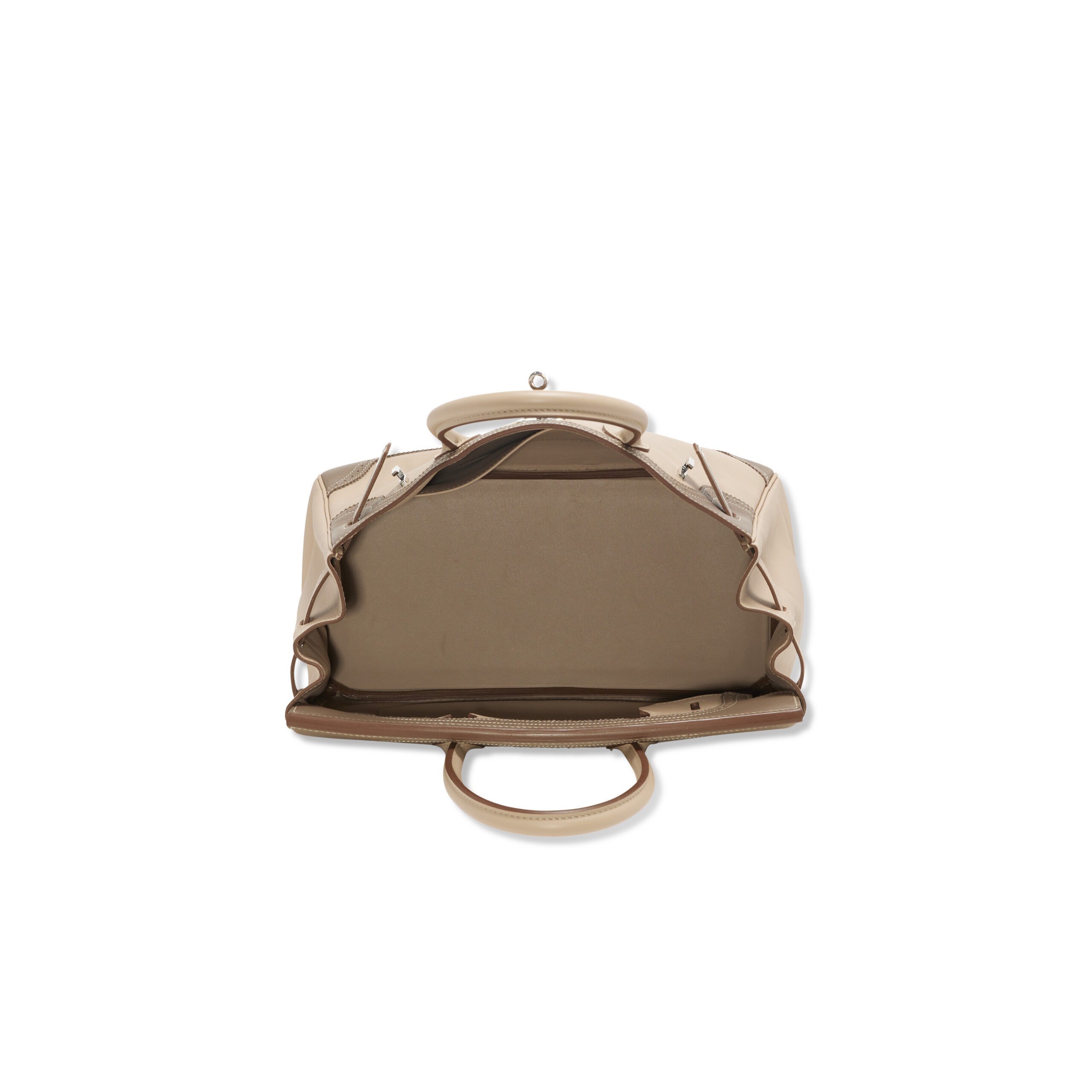 A LIMITED EDITION ARGILE & ÉTOUPE SWIFT LEATHER GHILLIES BIRKIN 30 WITH PALLADIUM HARDWARE 5 A LIMITED EDITION ARGILE & ÉTOUPE SWIFT LEATHER GHILLIES BIRKIN 30 WITH PALLADIUM HARDWARE - Image 5