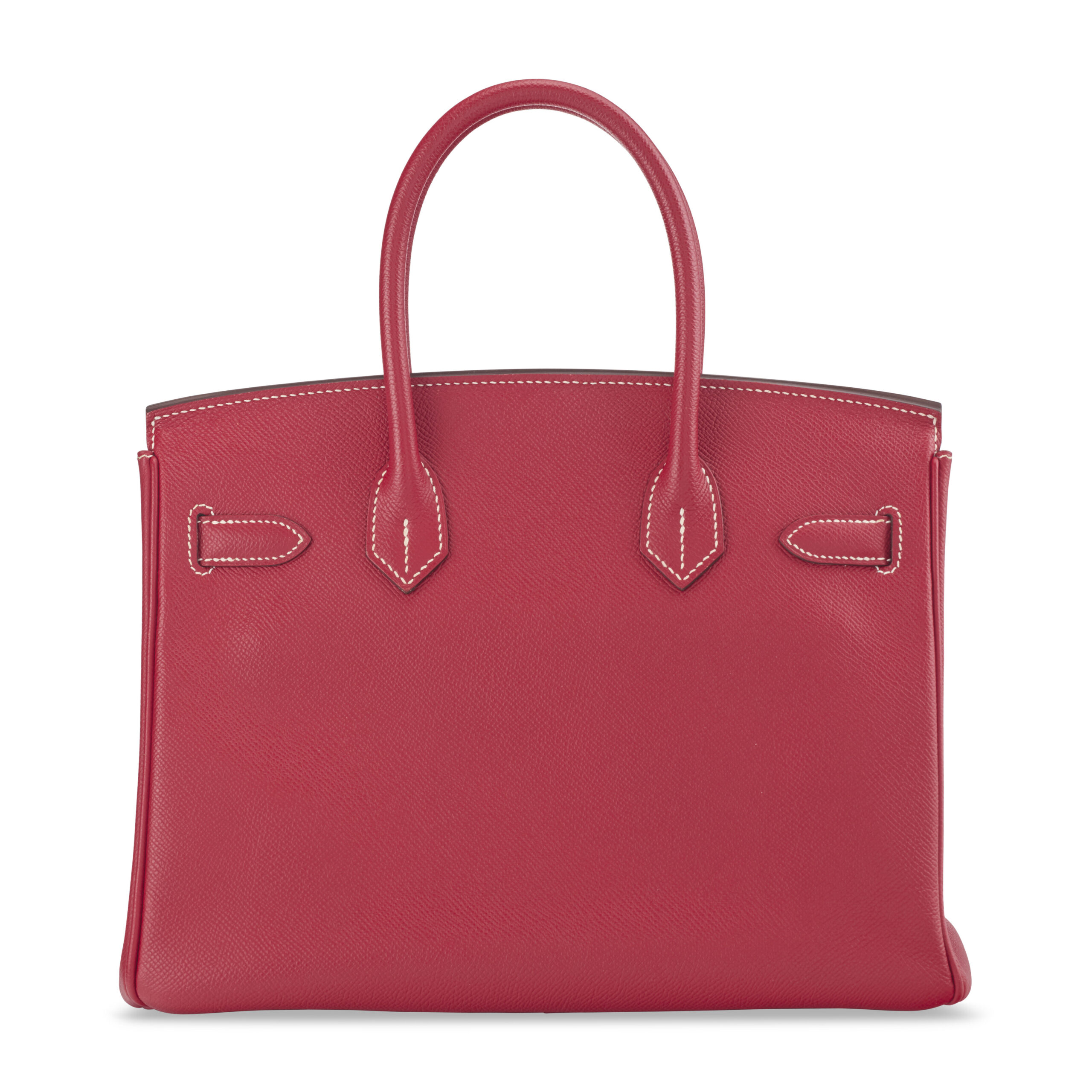 A LIMITED EDITION ROUGE CASAQUE EPSOM LEATHER & BLEU THALASSA CANDY BIRKIN 30 WITH PERMABRASS HARDWARE 4 A LIMITED EDITION ROUGE CASAQUE EPSOM LEATHER & BLEU THALASSA CANDY BIRKIN 30 WITH PERMABRASS HARDWARE - Image 4