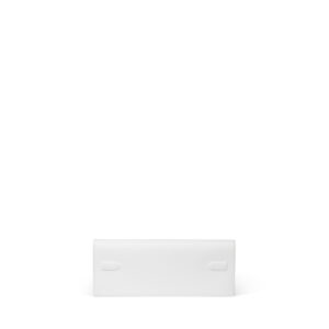 A LIMITED EDITION NEW WHITE SWIFT LEATHER SHADOW BIRKIN CUT CLUTCH