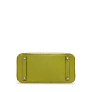A VERT ANIS OSTRICH BIRKIN 30 WITH PALLADIUM HARDWARE 4 A VERT ANIS OSTRICH BIRKIN 30 WITH PALLADIUM HARDWARE - Image 4