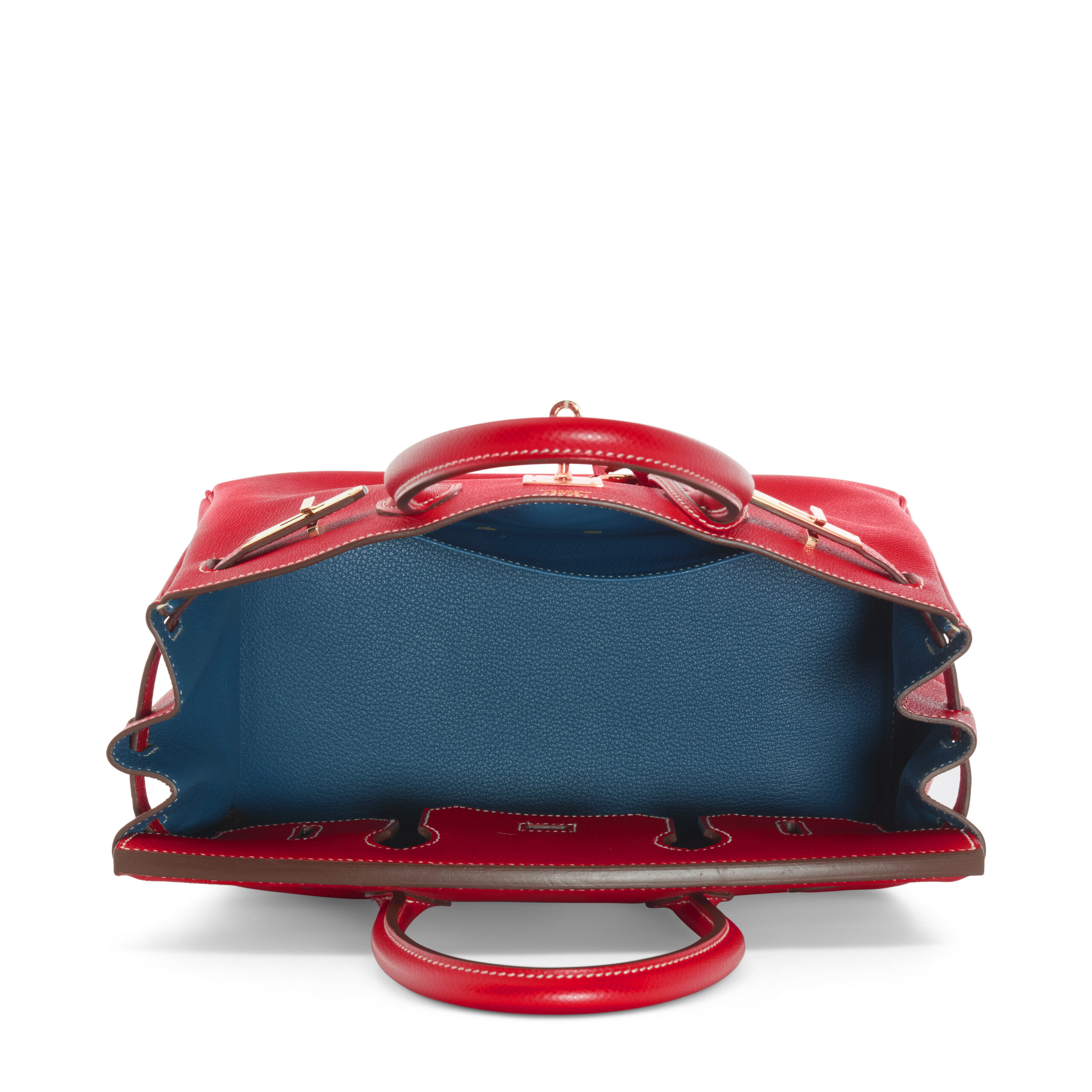 A LIMITED EDITION ROUGE CASAQUE & BLEU THALASSA EPSOM LEATHER CANDY BIRKIN 30 WITH PERMABRASS HARDWARE - Image 5